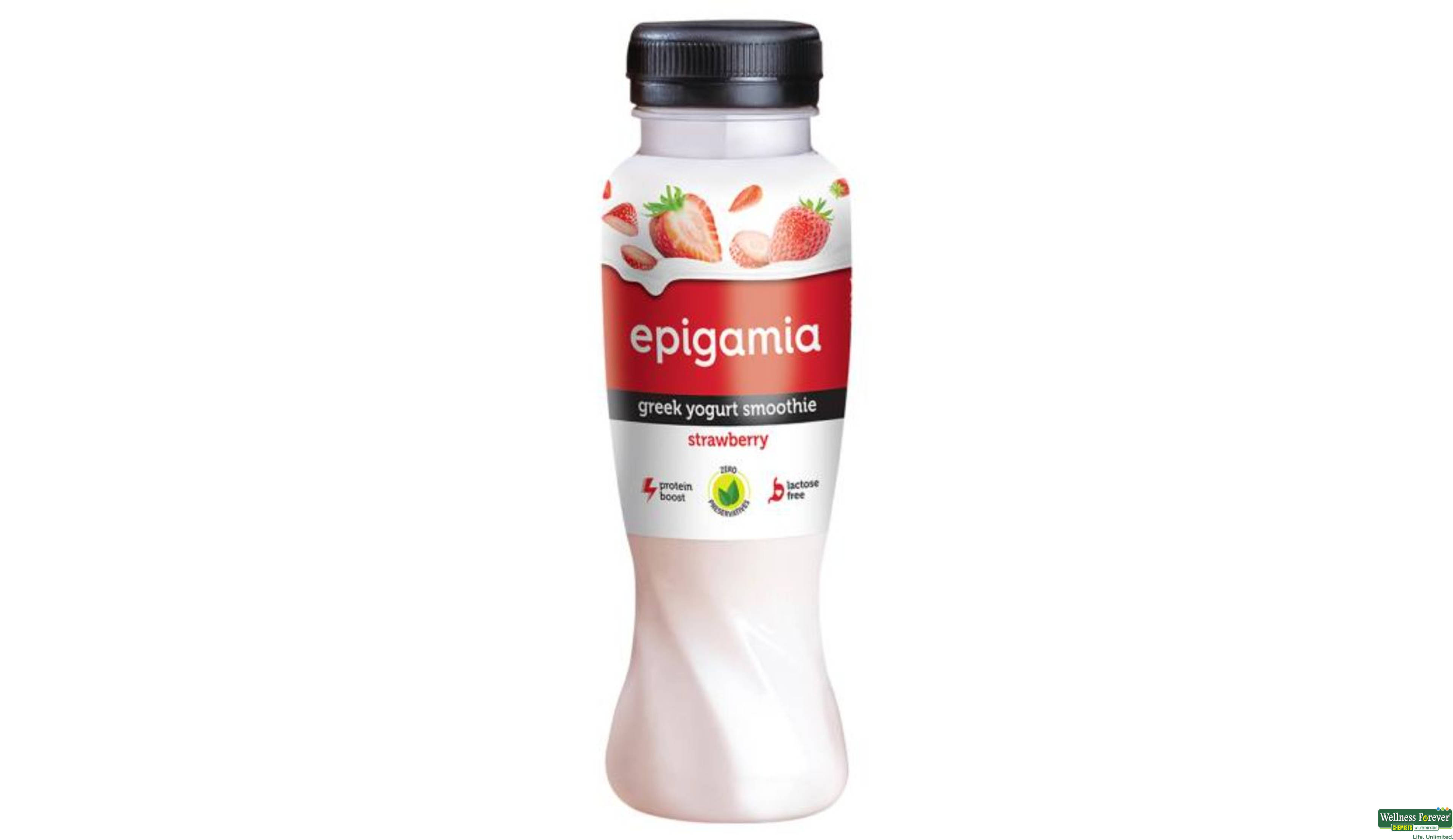 EPIGAMIA YOGURT DRINK STRAWBERRY 180ML- 1, 180ML, 