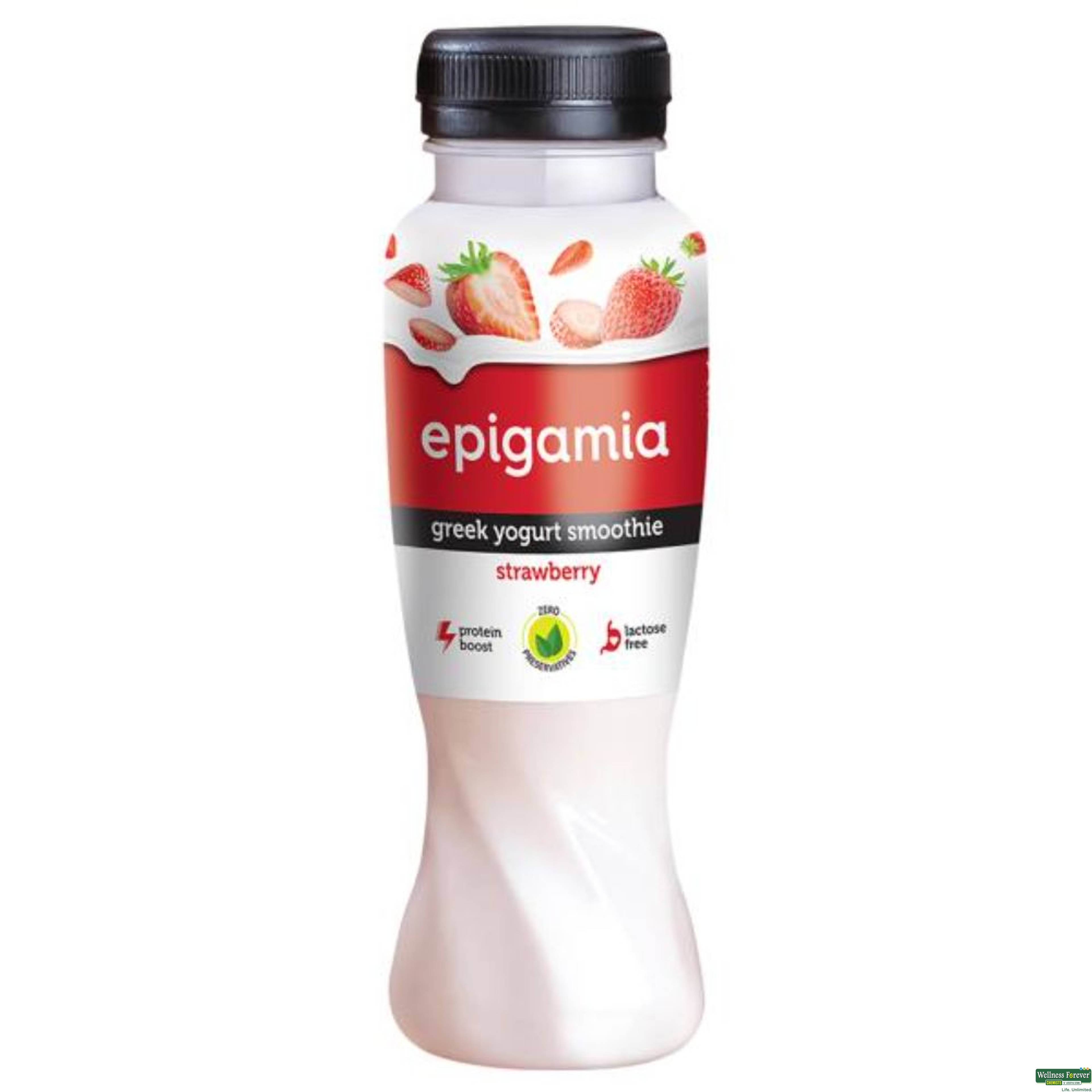 Epigamia Smoothie, Strawberry, 200 Ml-image