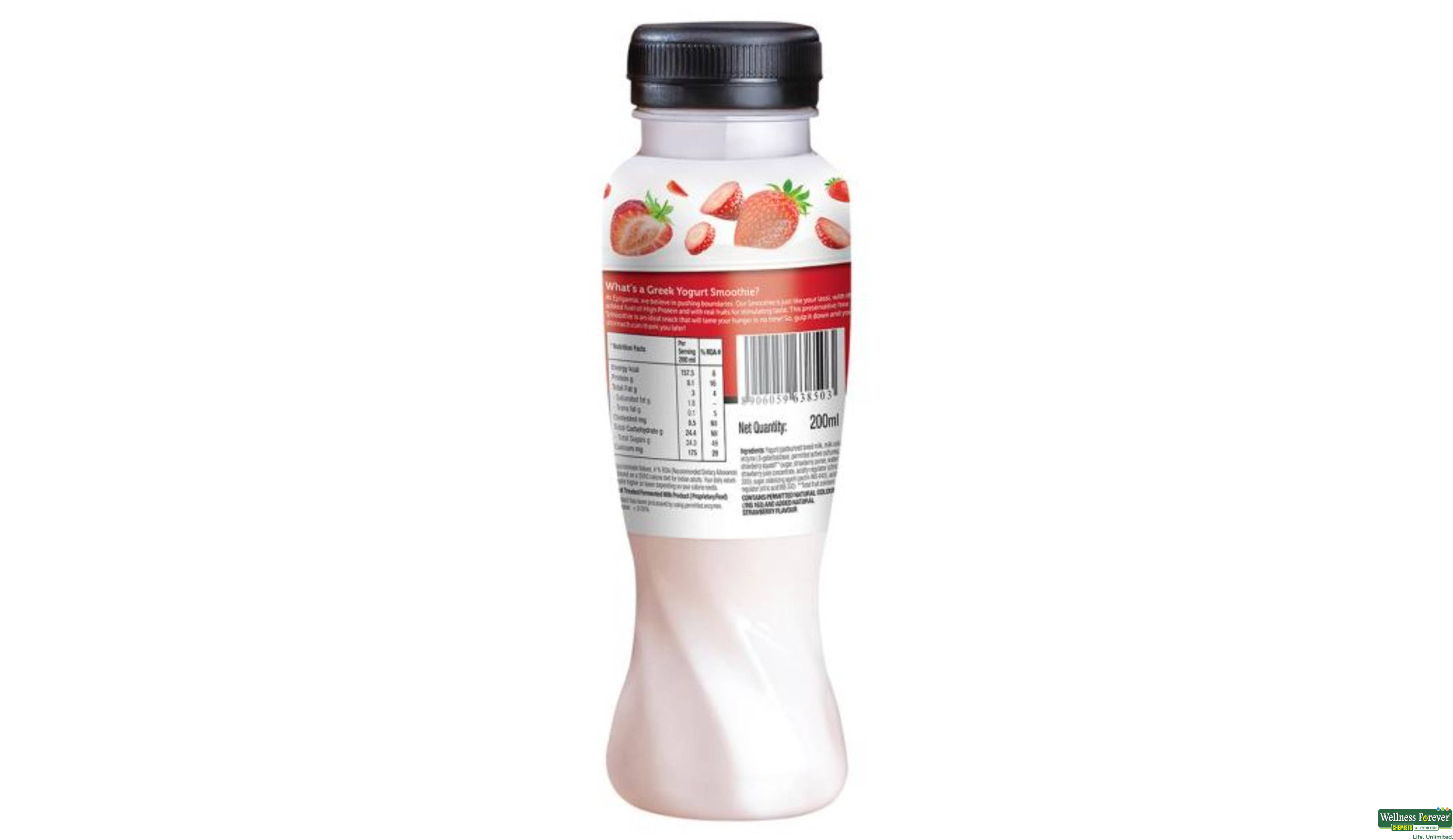 EPIGAMIA YOGURT DRINK STRAWBERRY 180ML- 2, 180ML, 