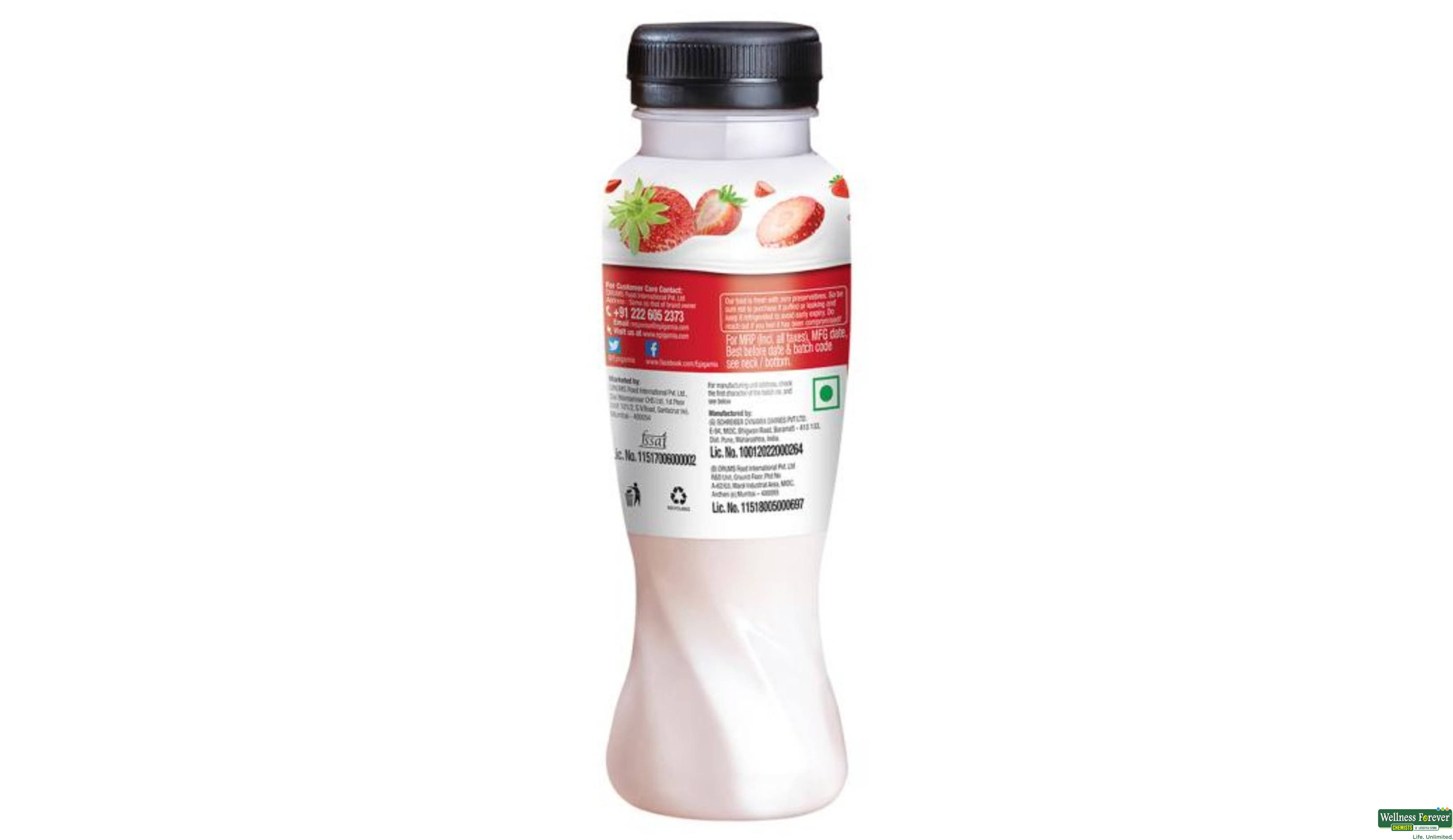 EPIGAMIA YOGURT DRINK STRAWBERRY 180ML- 3, 180ML, 