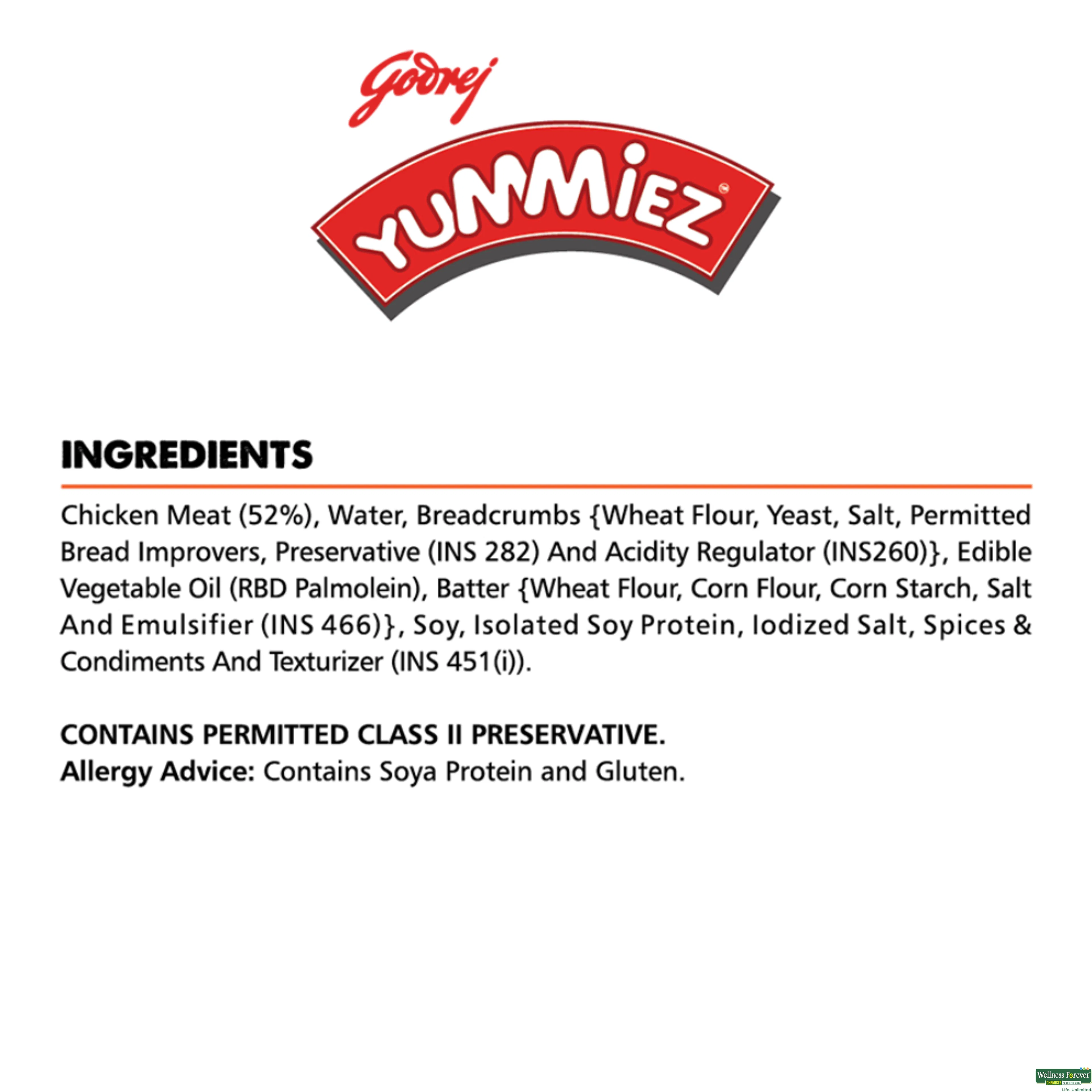 YUMMIEZ CHICKEN NUGGETS 750GM-image