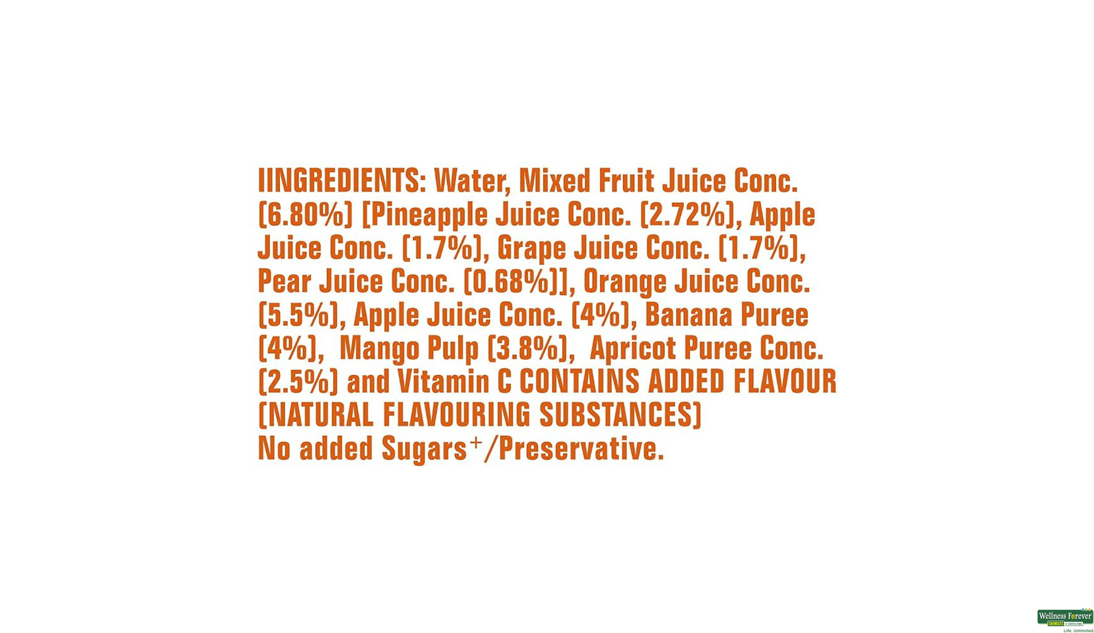 REAL JUICE ACTIVE 100% MIX FRUIT 1LTR- 5, 1LTR, 