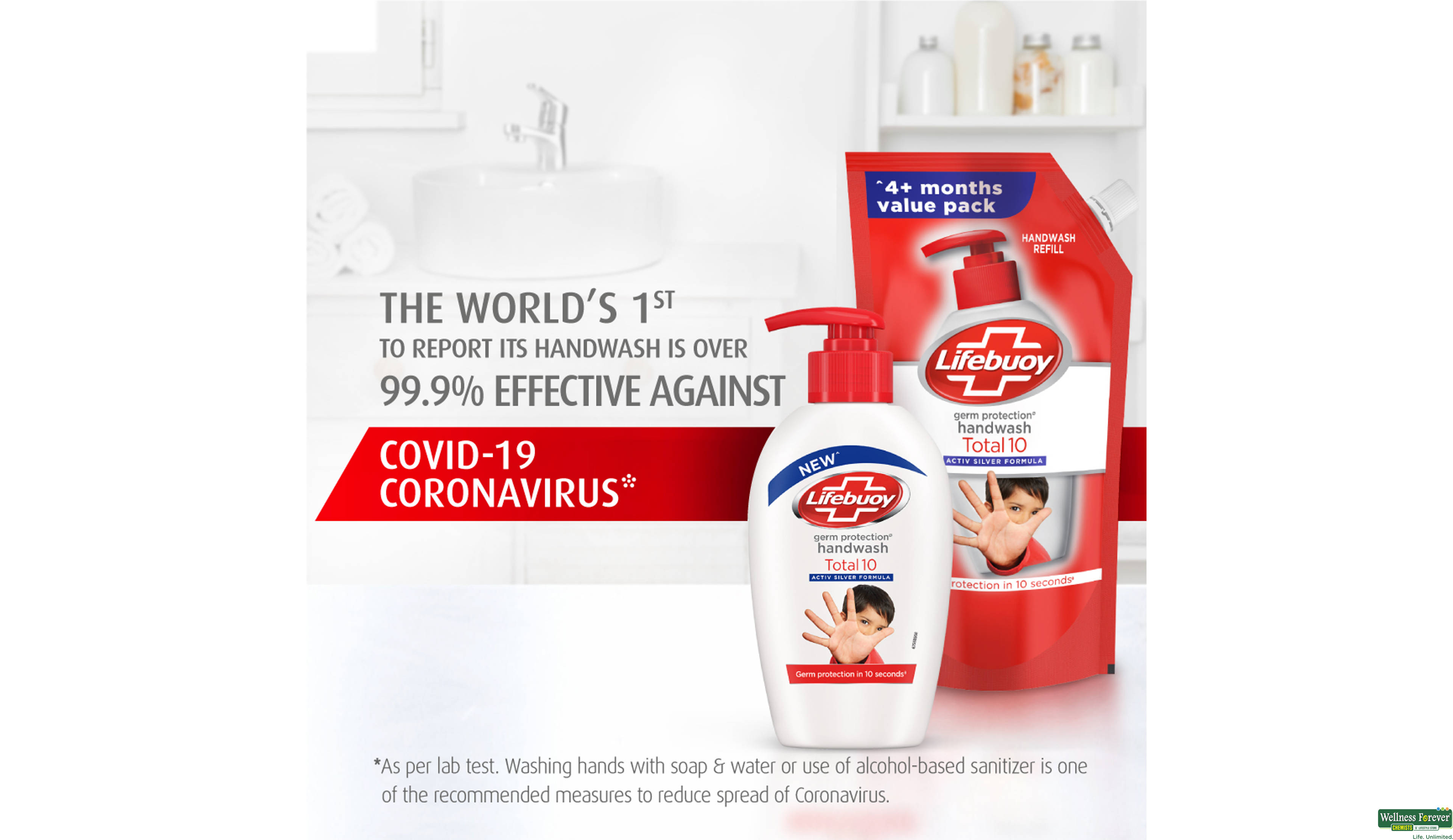 LIFEBUOY H/WASH TOTAL REF 675ML- 4, 675ML, 