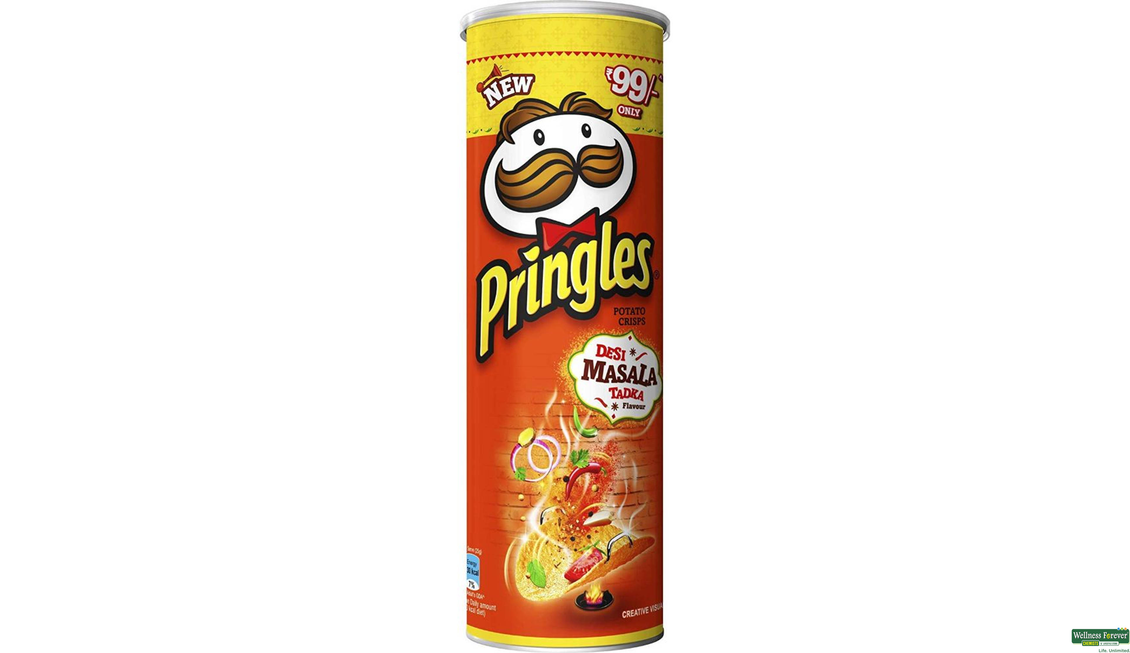 PRINGLES CHIPS MASALA TADKA 107GM- 1, 107GM, null