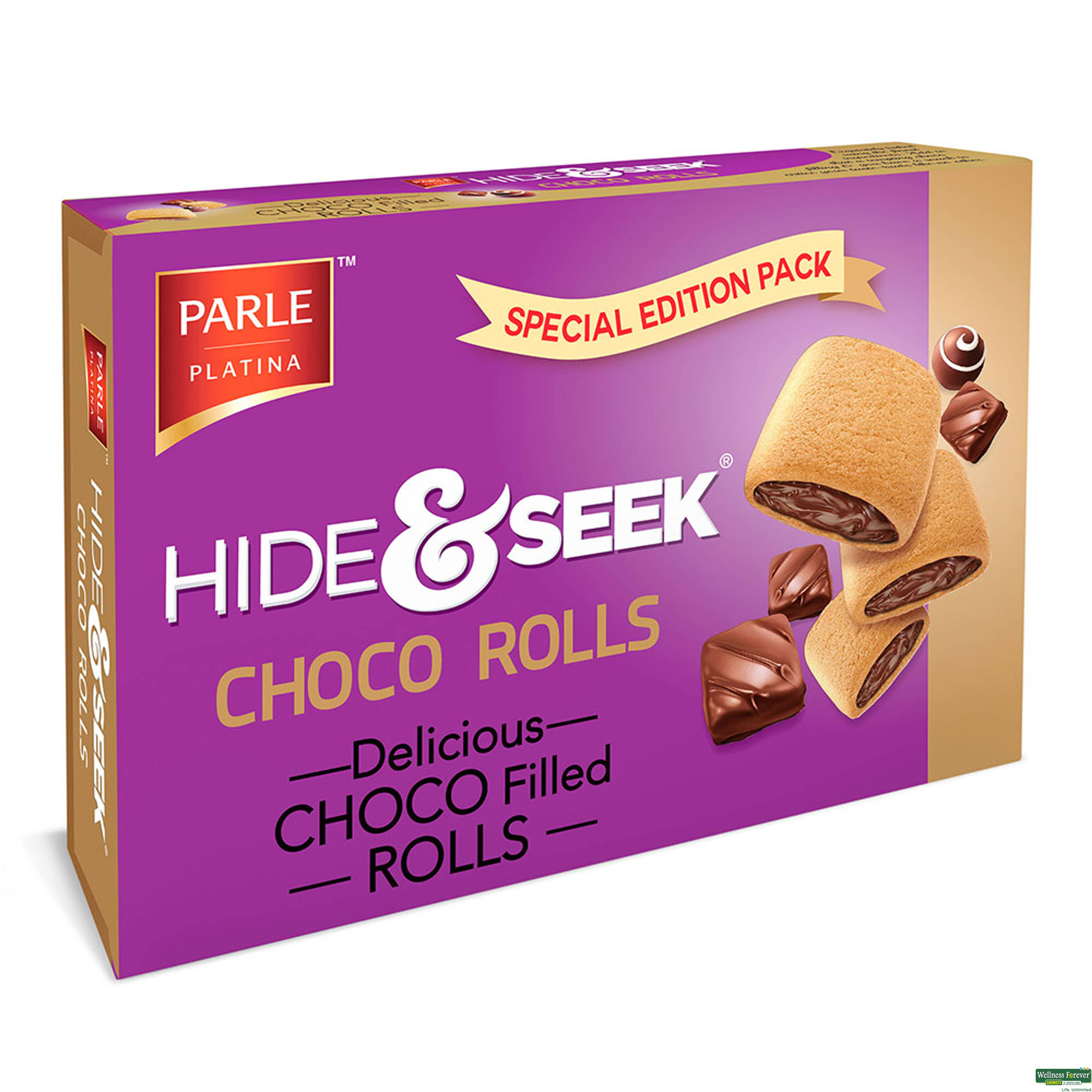 Parle Hide & Seek Chocolate Rolls 250g-image