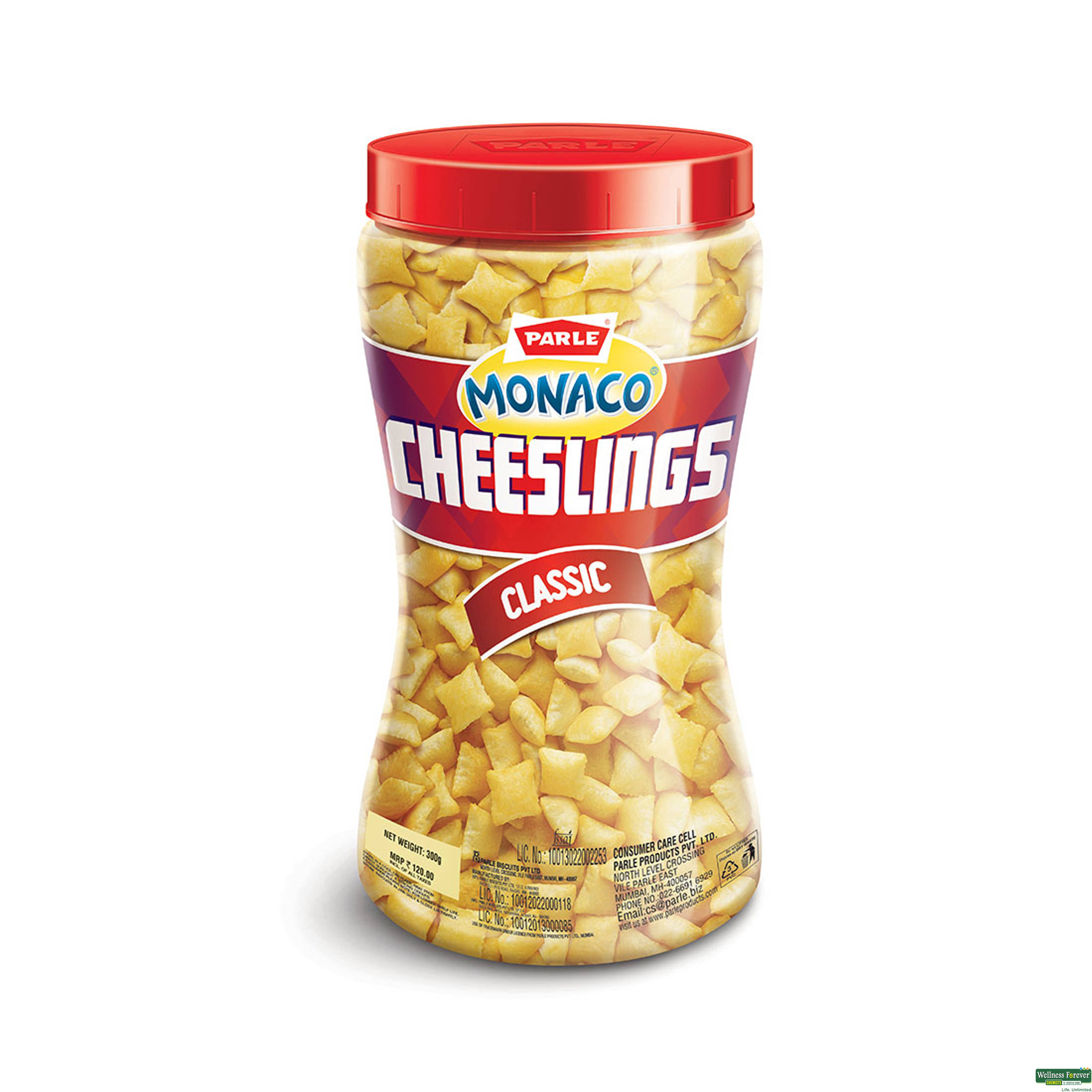 PARLE BISC MONACO CHEESLING 300GM-image