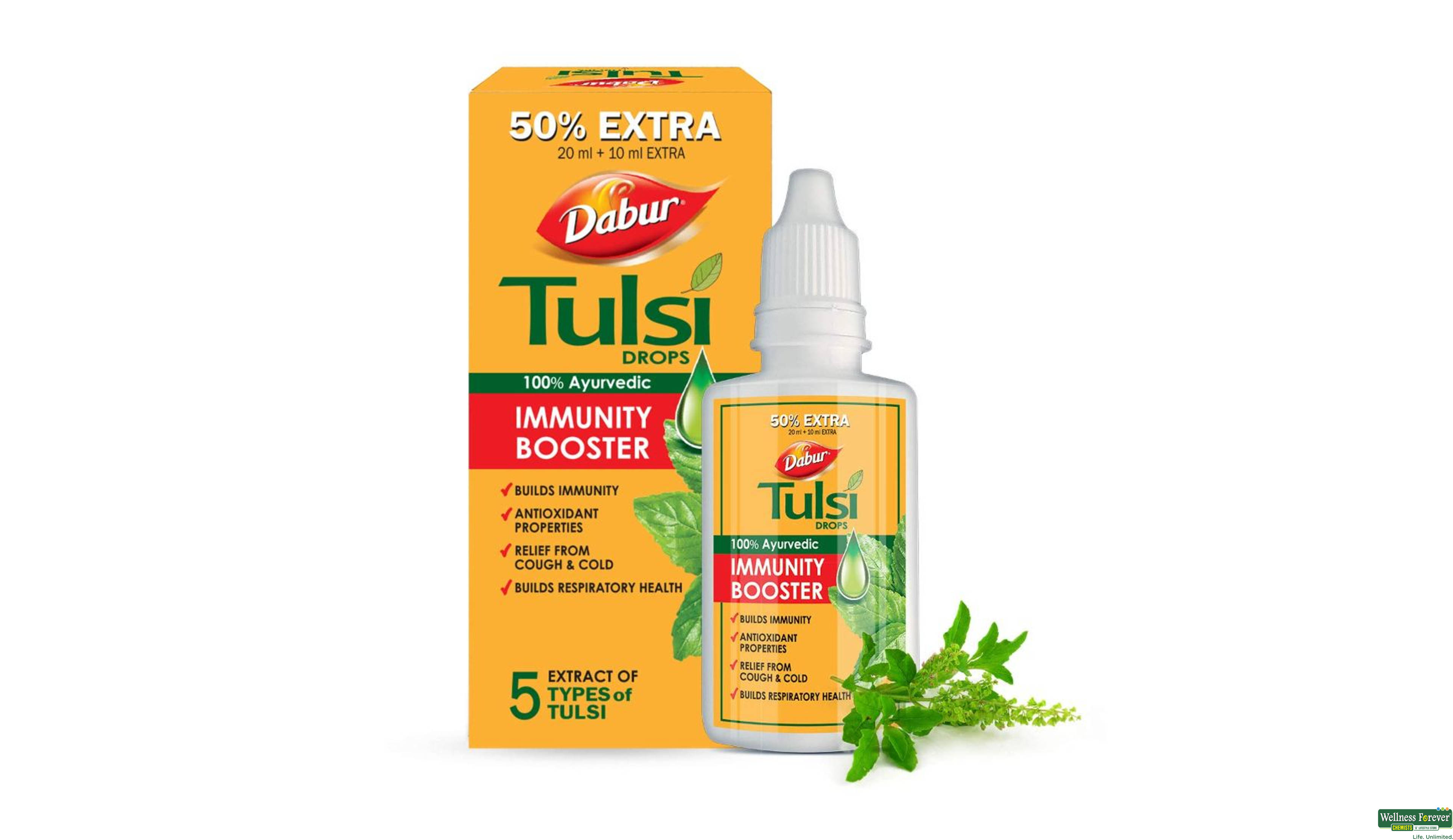 DABUR TULSI DROP 30ML- 2, 30ML, 