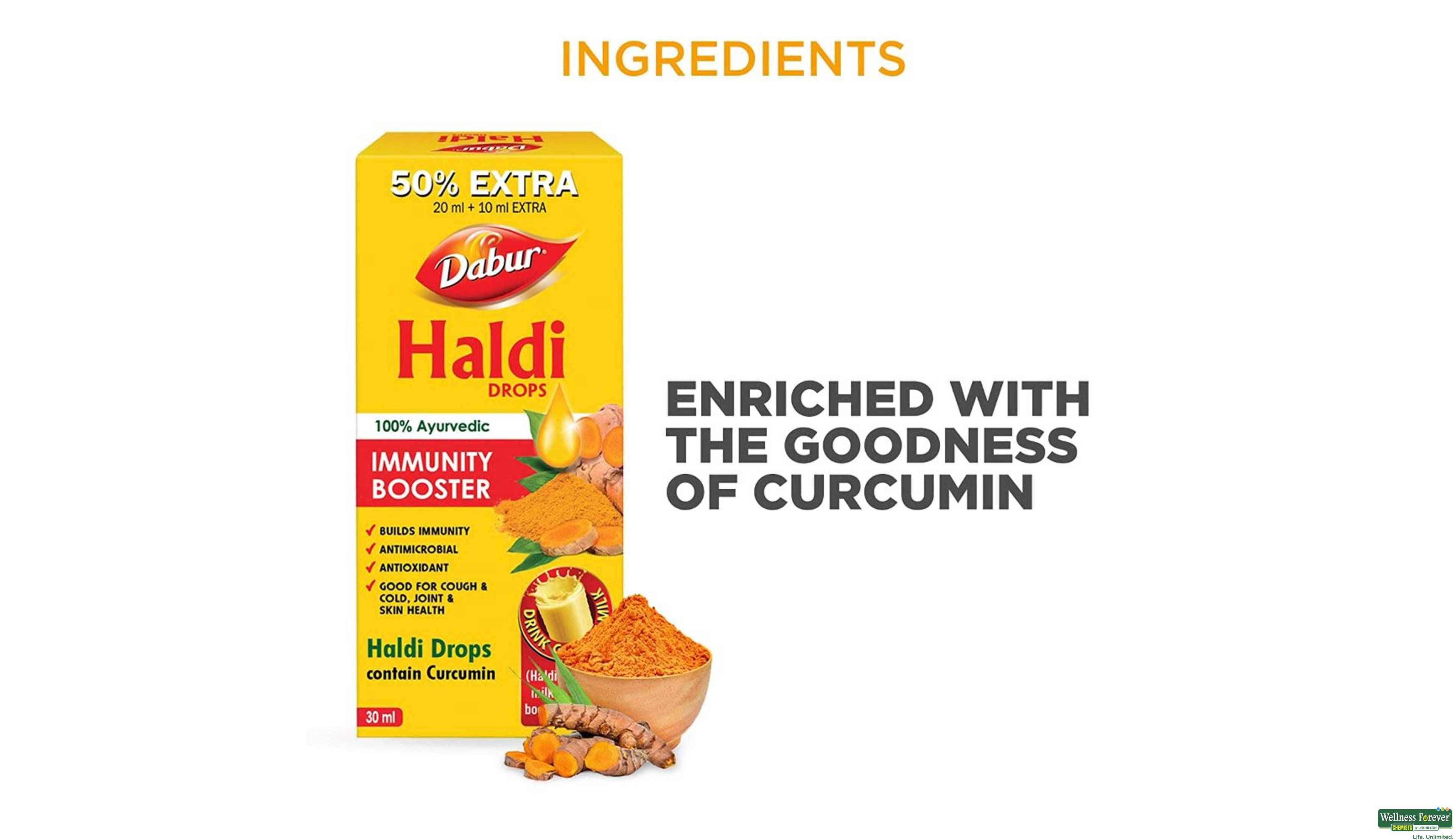 DABUR HALDI DROP 30ML- 5, 30ML, 