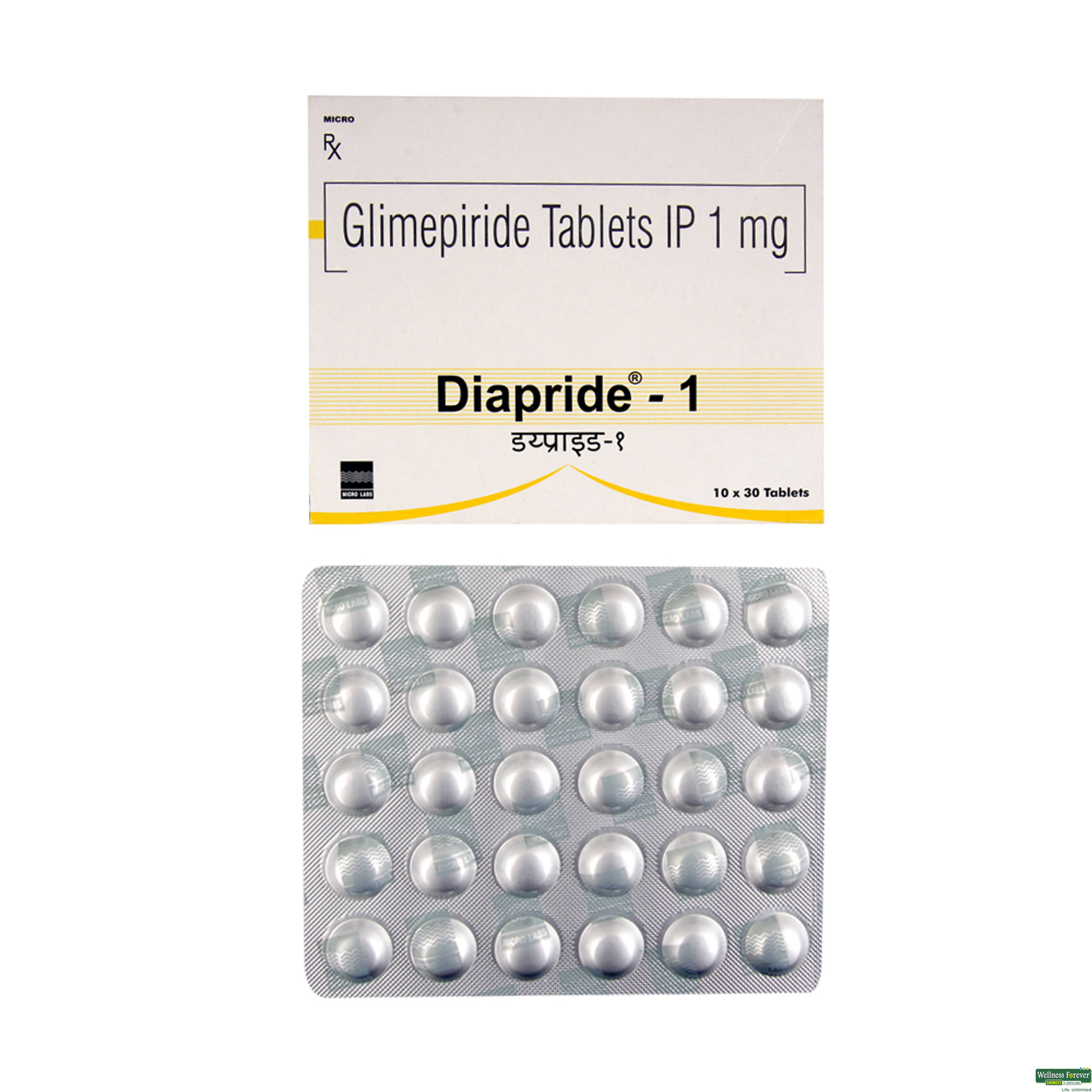 DIAPRIDE 1MG 30TAB-image