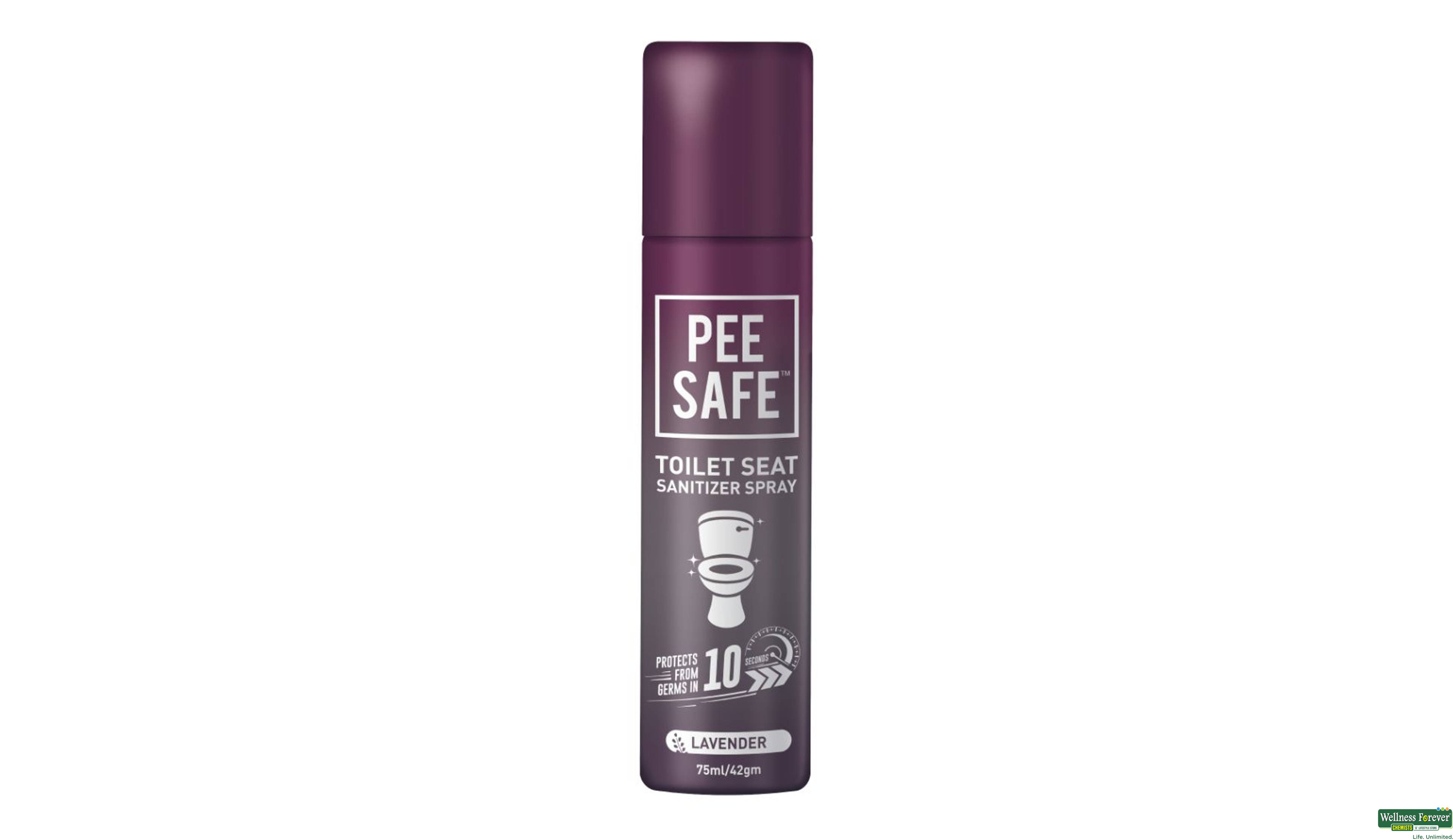 PEESAFE TOILET SEAT SANI SPRAY LAVENDER 75ML- 1, 75ML, 