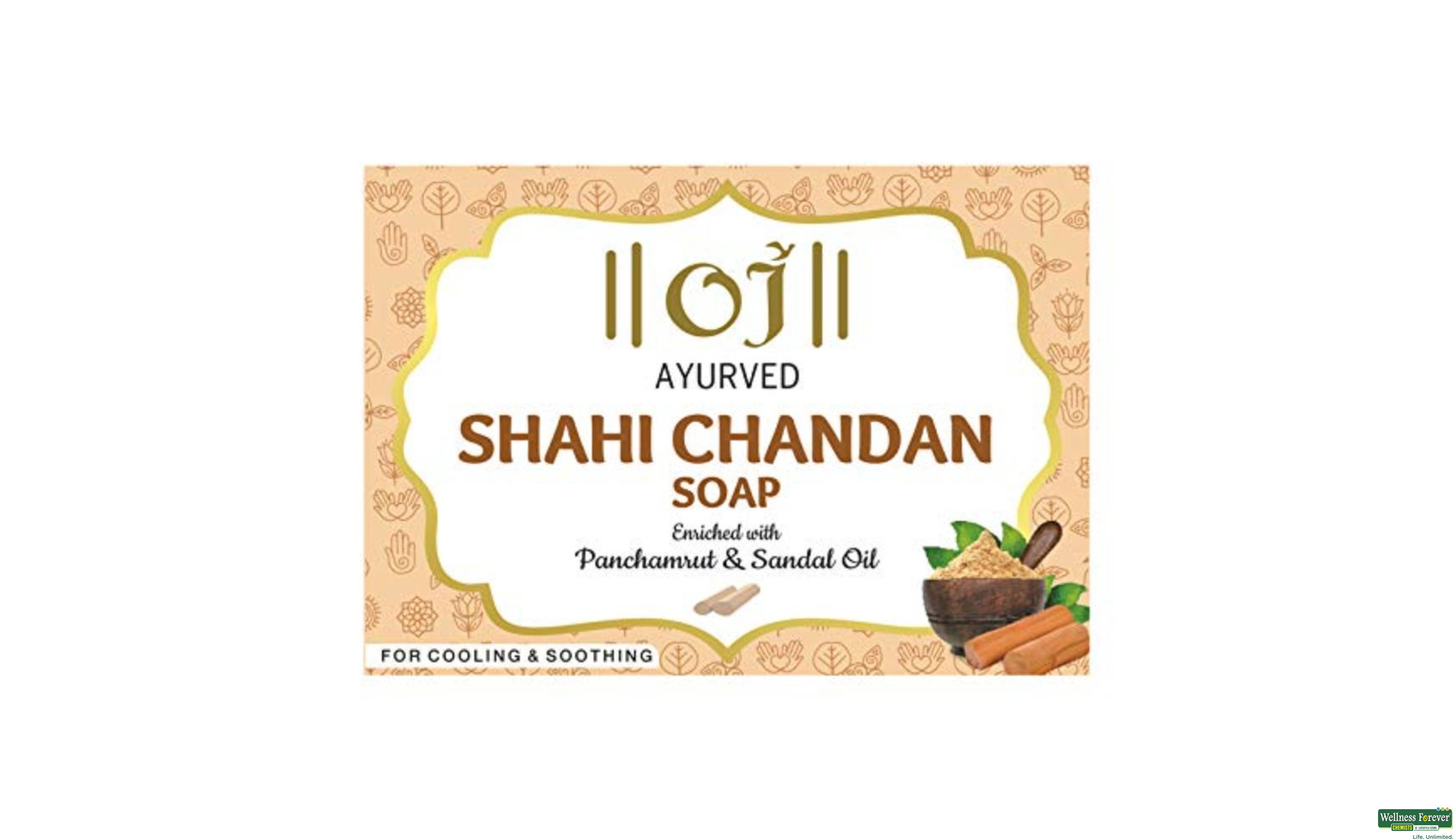 OJ SOAP SHAHI CHANDAN 100GM- 1, 100GM, 