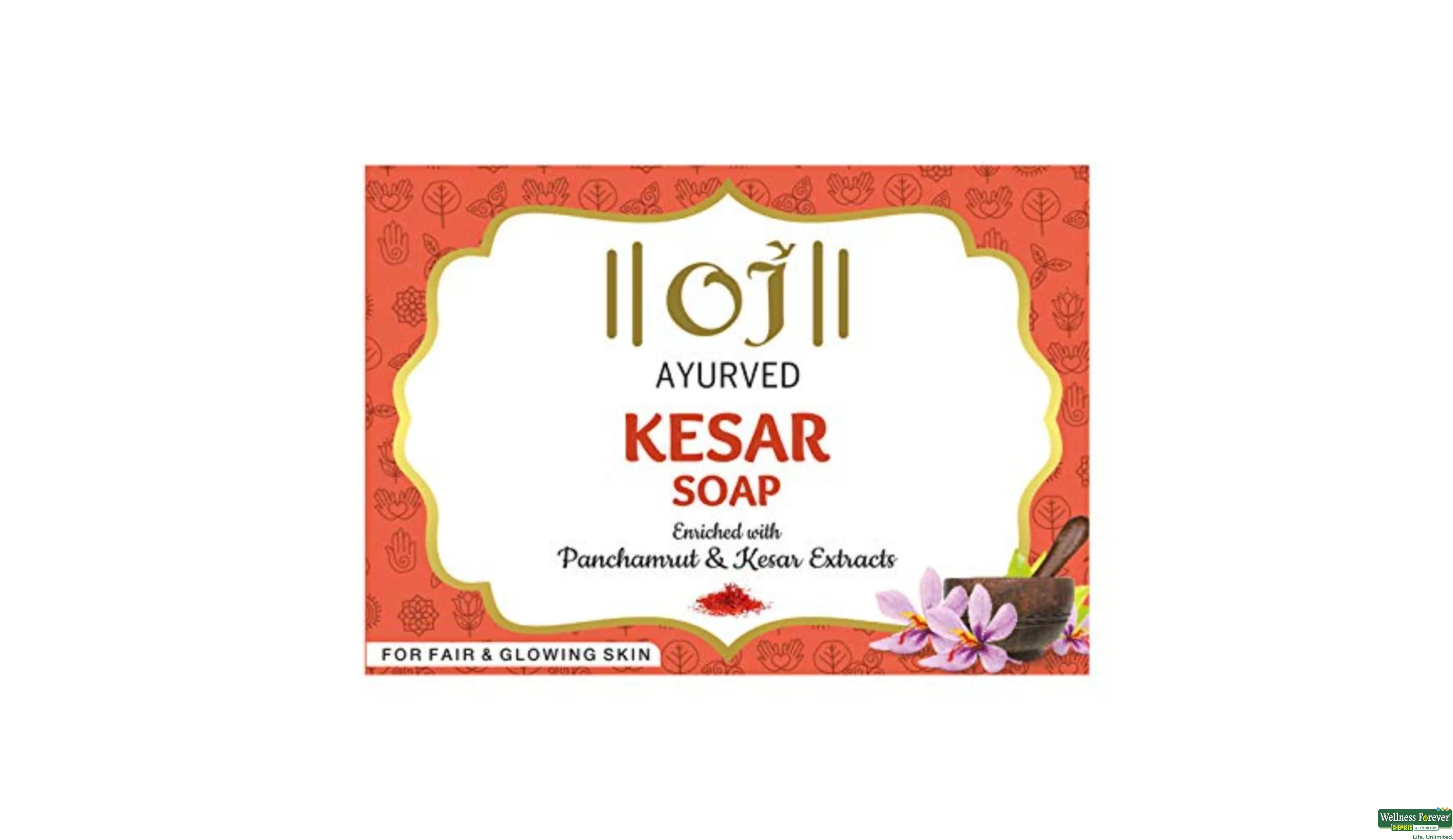 Buy OJ SOAP KESAR 100GM Online at Best Prices | Wellness Forever