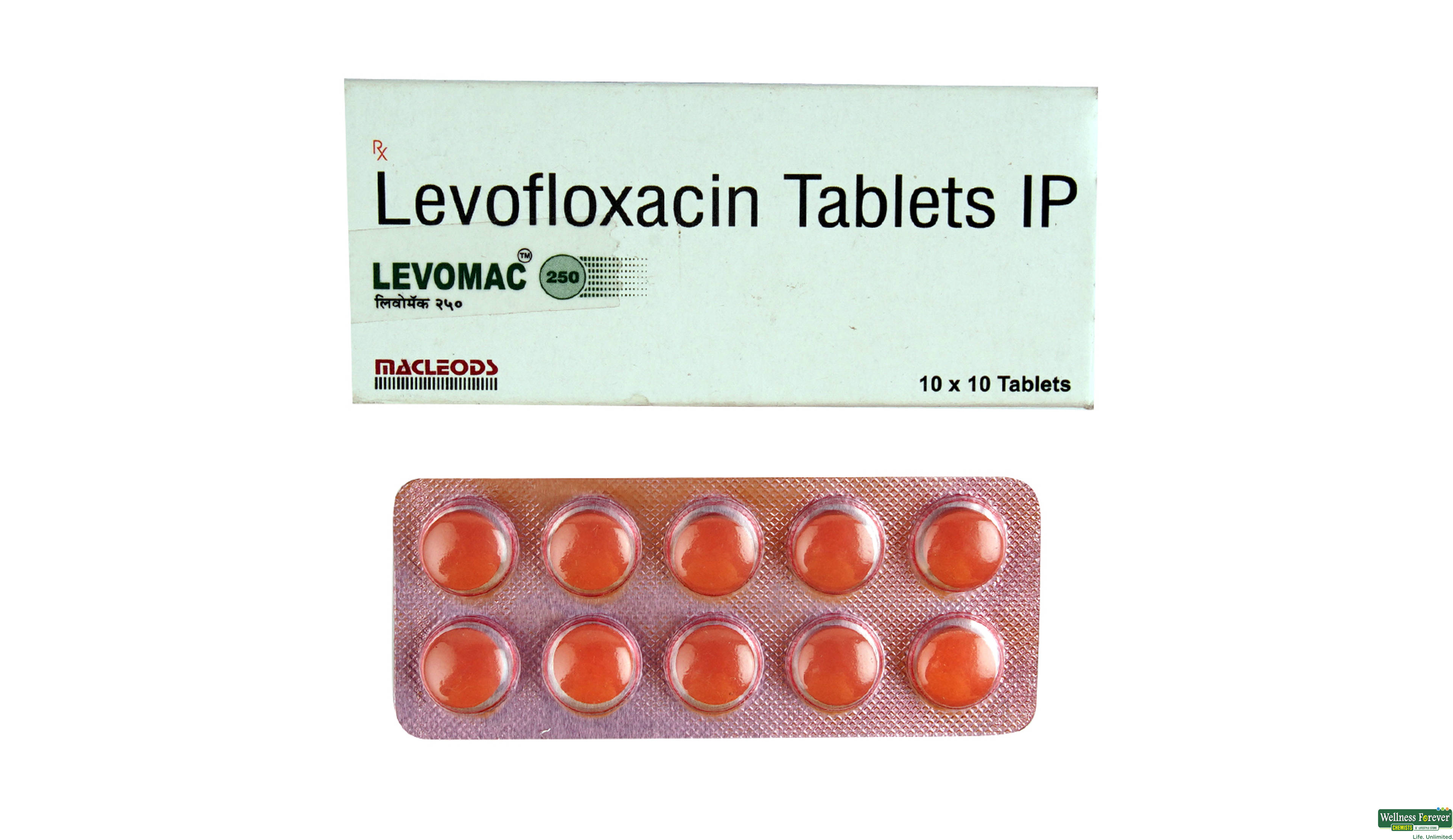 LEVOMAC 250MG 10TAB- 1, 10TAB, 