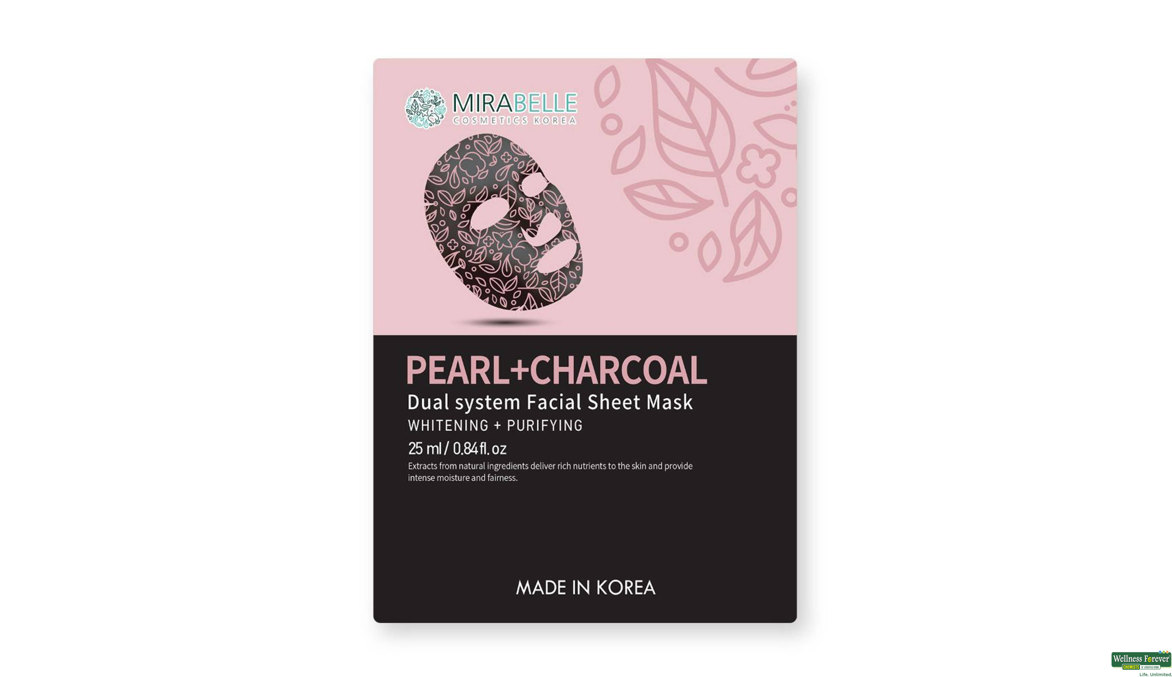 MIRABELLE KOREA F/MASK DUAL PEARL/CHAR 1PC- 1, 1PC, 