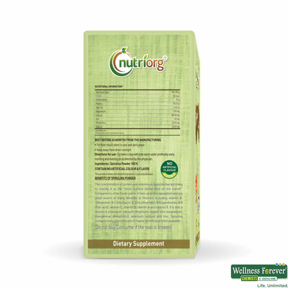 Nutriorg Organic Spirulina Powder