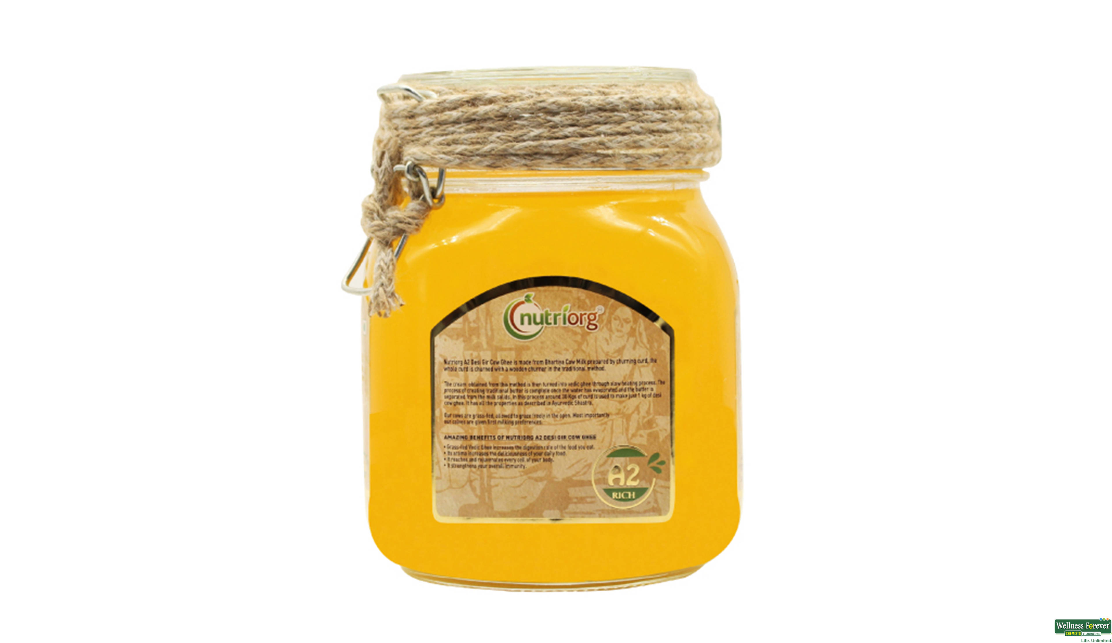 NUTRIORG DESI GIR COW GHEE 500ML- 3, 500ML, 