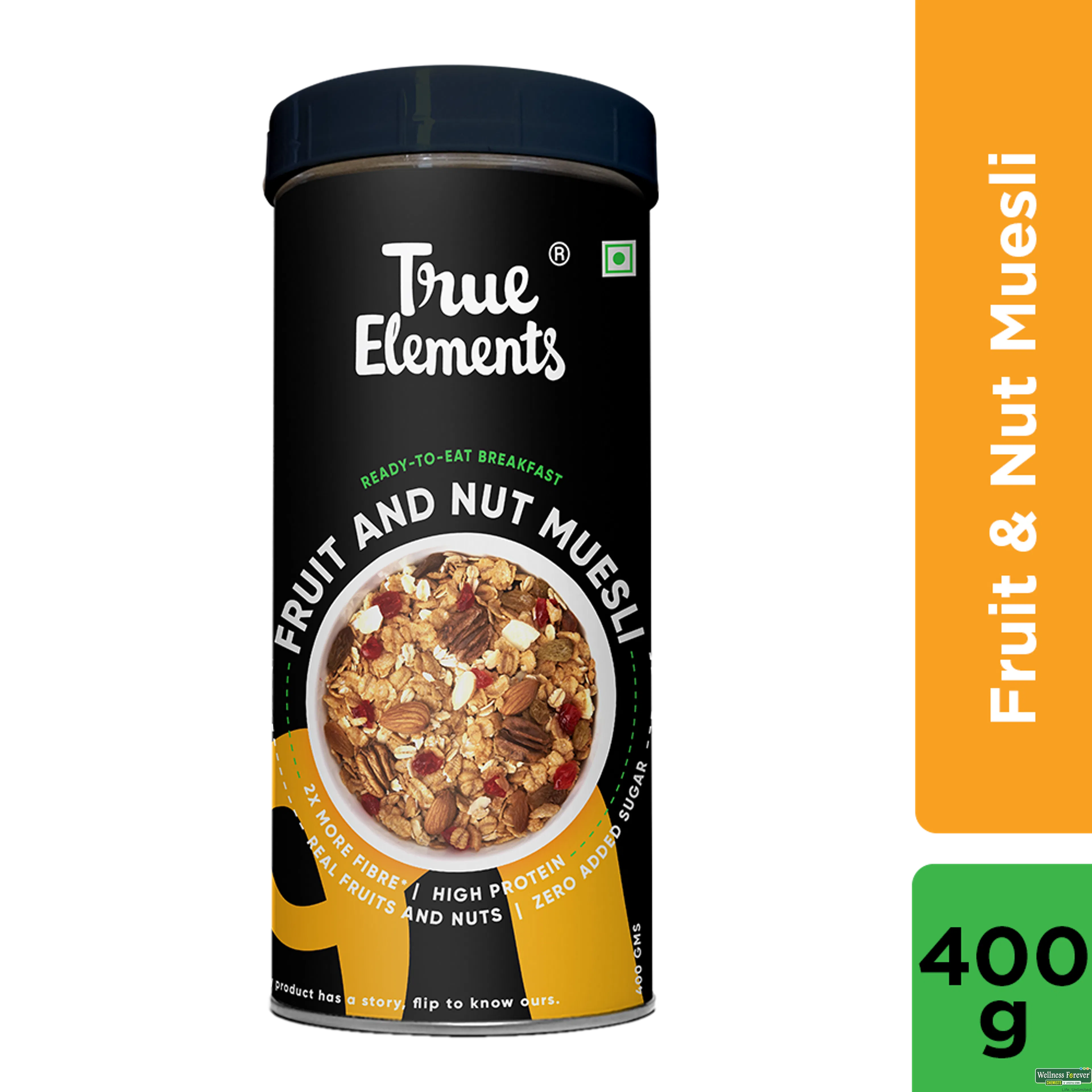 TRUE E FRUIT & NUT MUESLI 400GM-image