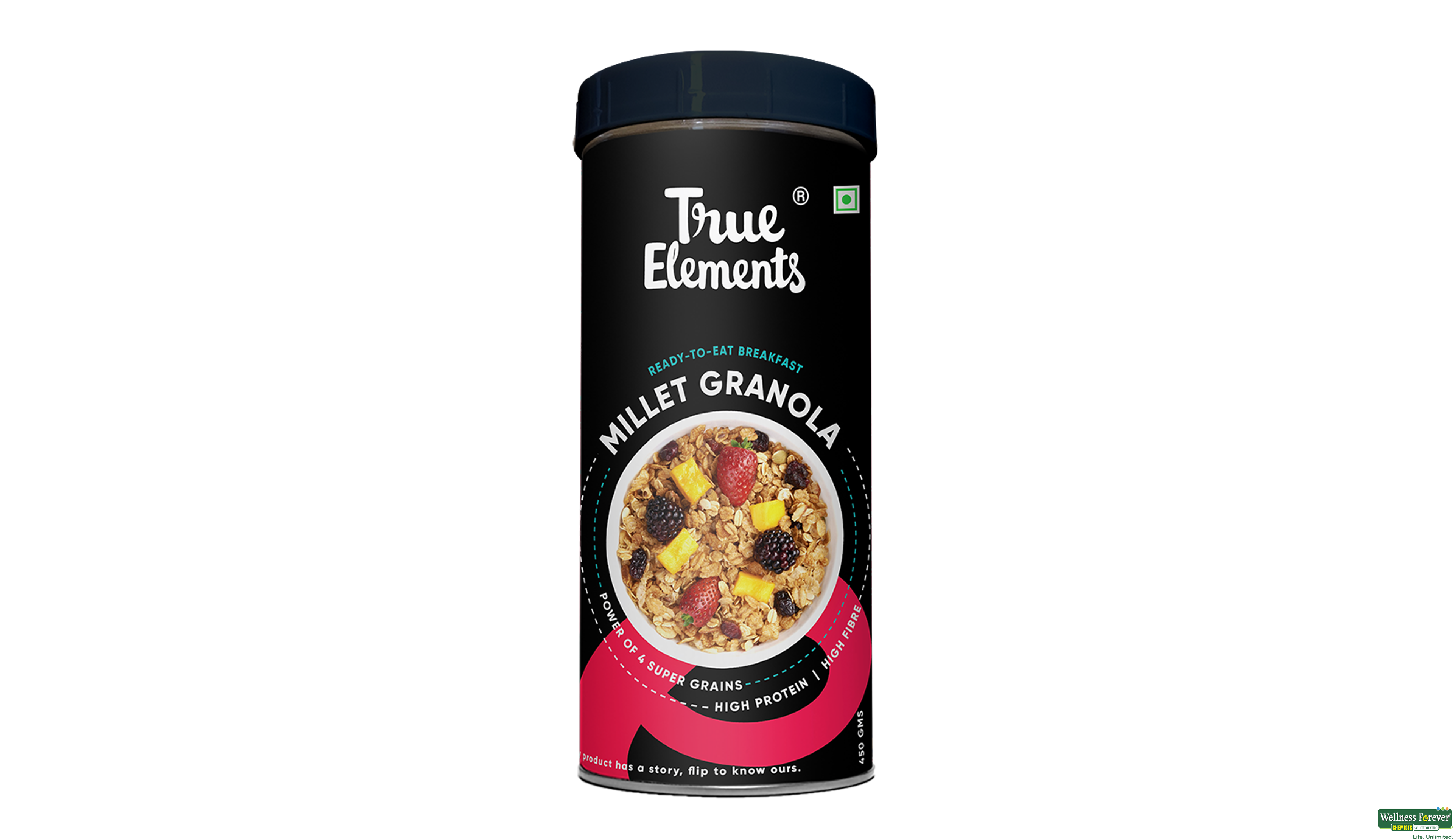 TRUE E MILLET GRANOLA 450GM- 2, 450GM, 