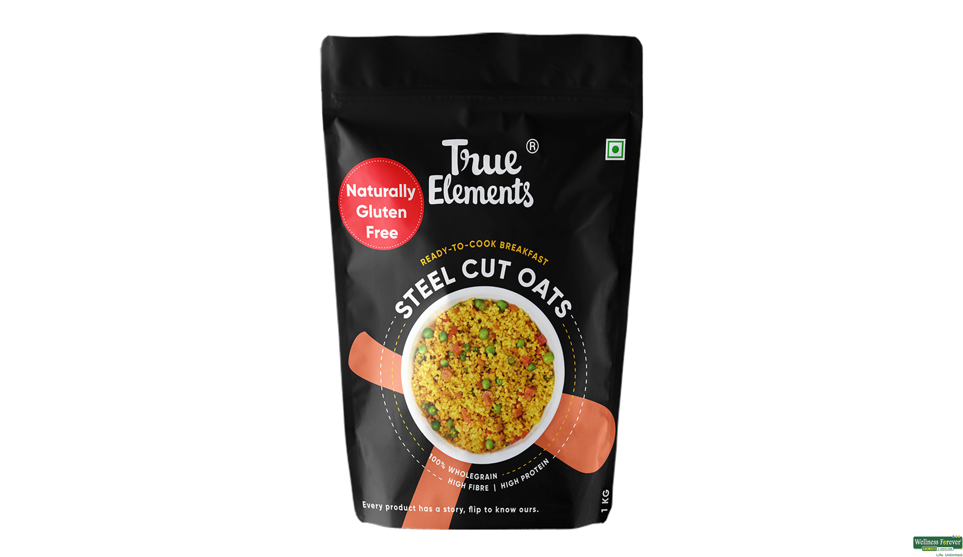 TRUE E OATS STEEL CUT 1KG- 2, 1KG, null