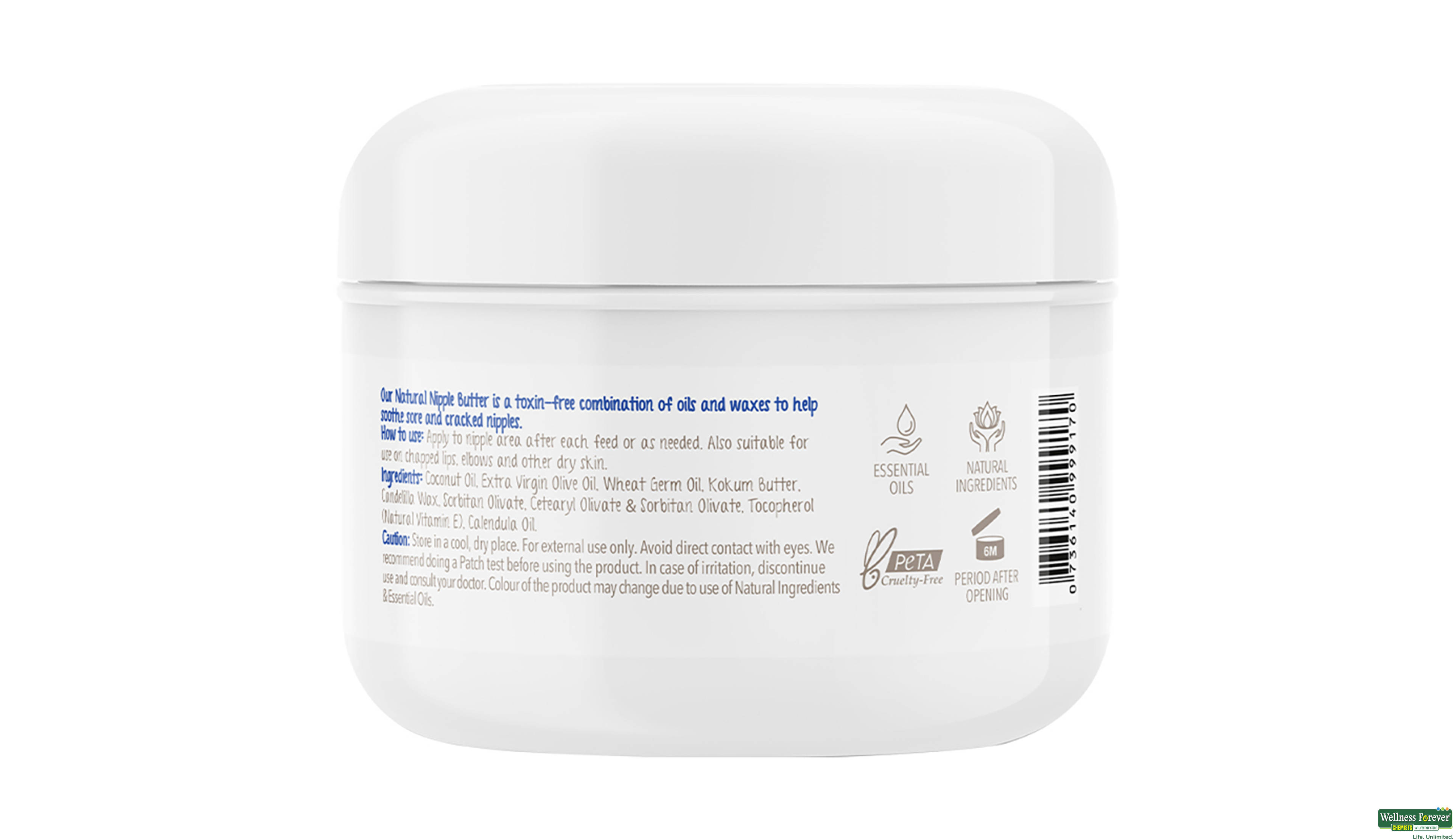 THE MOMS CRM NIPPLE BUTTER NATURAL 25GM- 3, 25GM, null