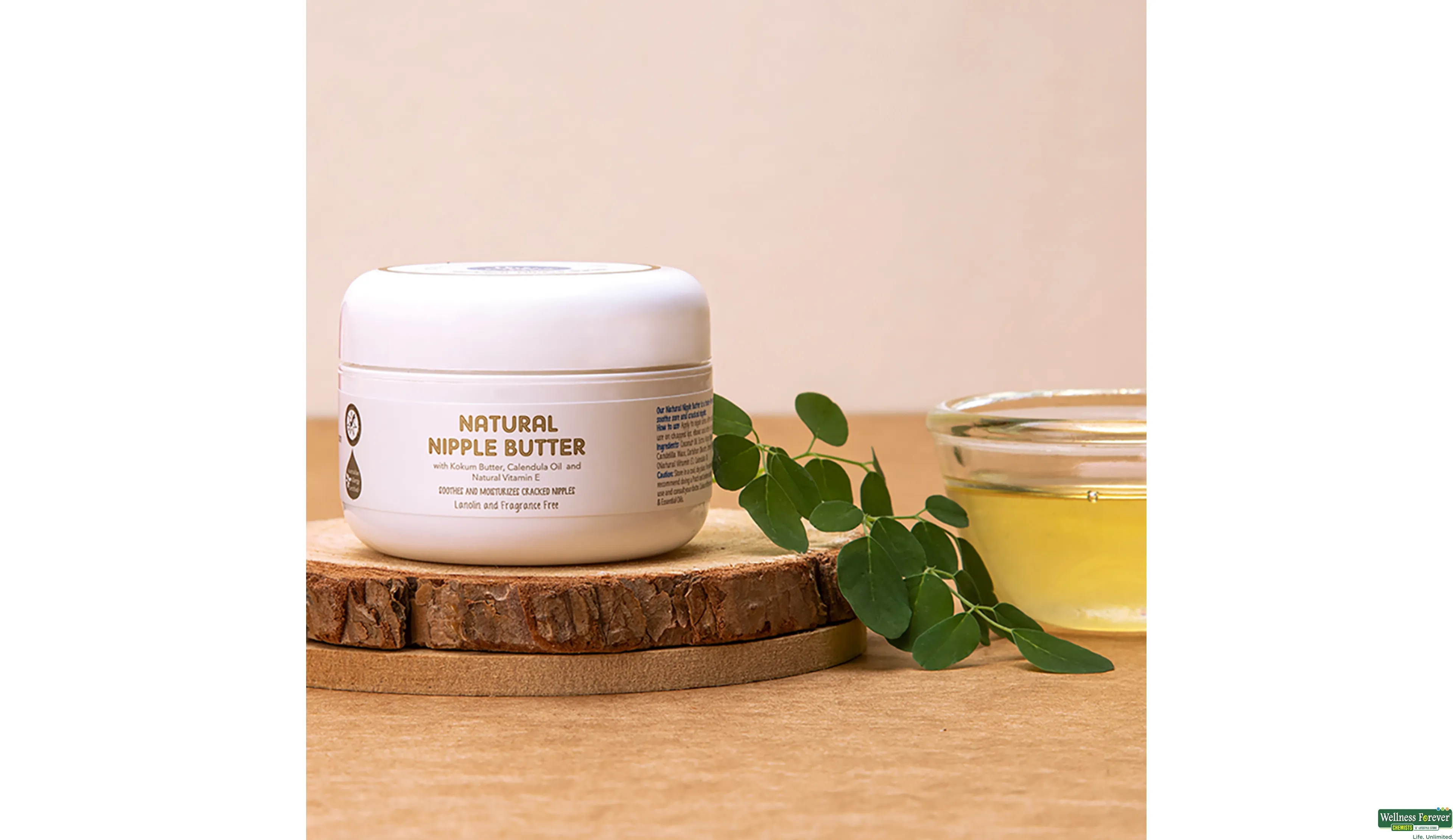 The Moms Co. Natural Nipple Butter, Soothing & Moisturizing Nipple Cream  25gm