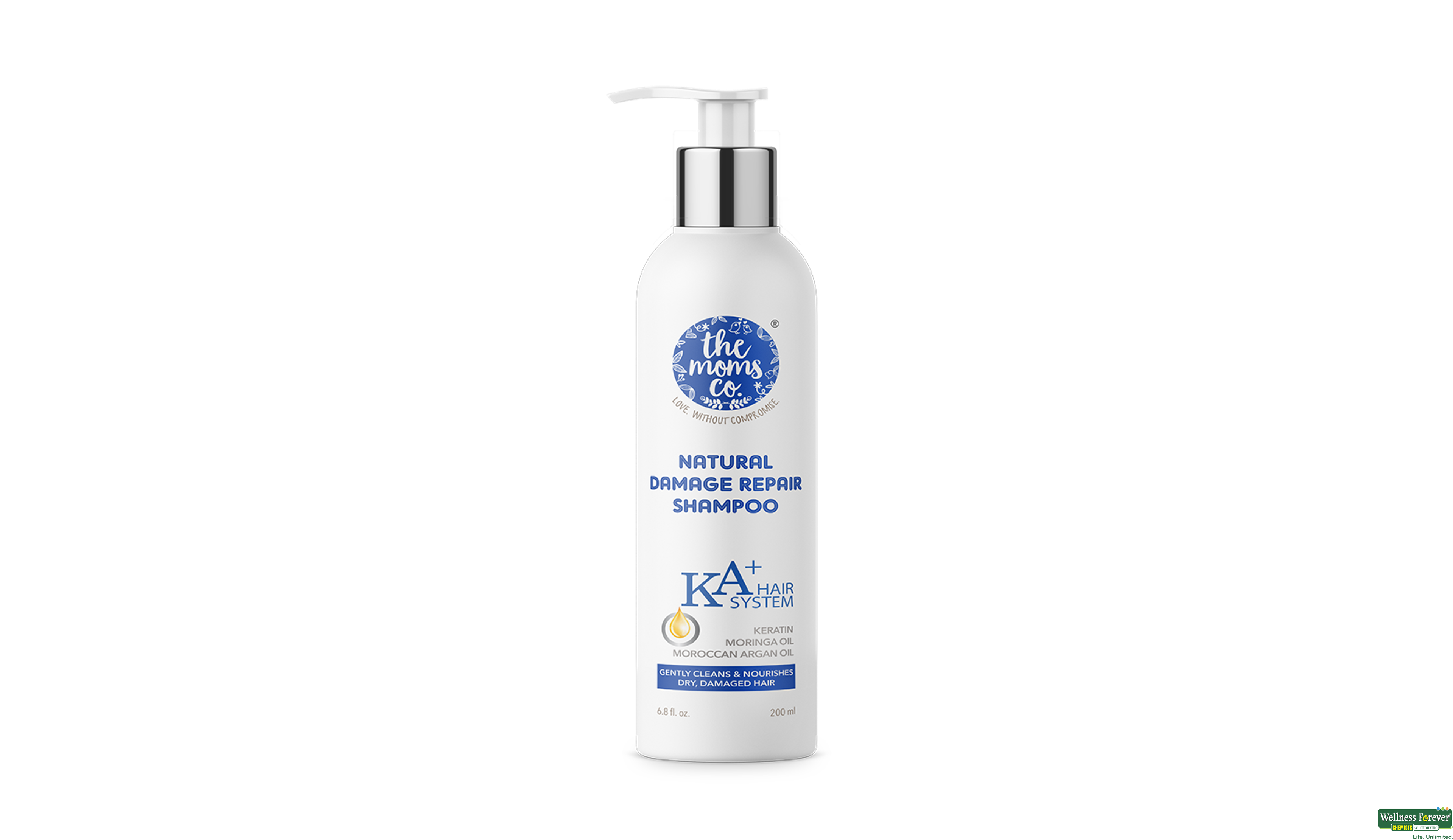 THE MOMS SHMP DAMAGED CONT NATURAL 200ML- 2, 200ML, null