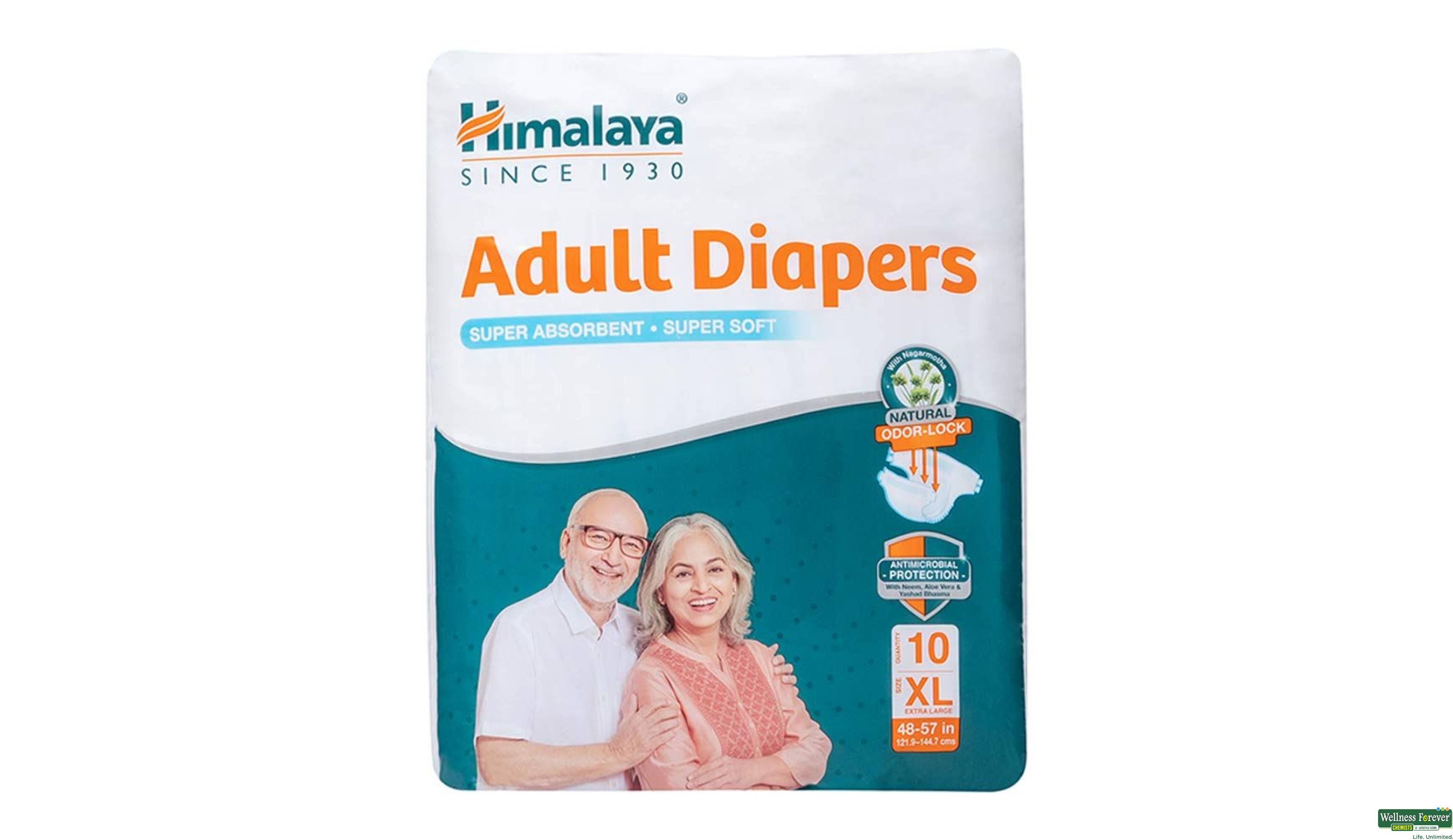 HIMALAYA ADULT DIAPER XL 10PC- 1, 10PC, null