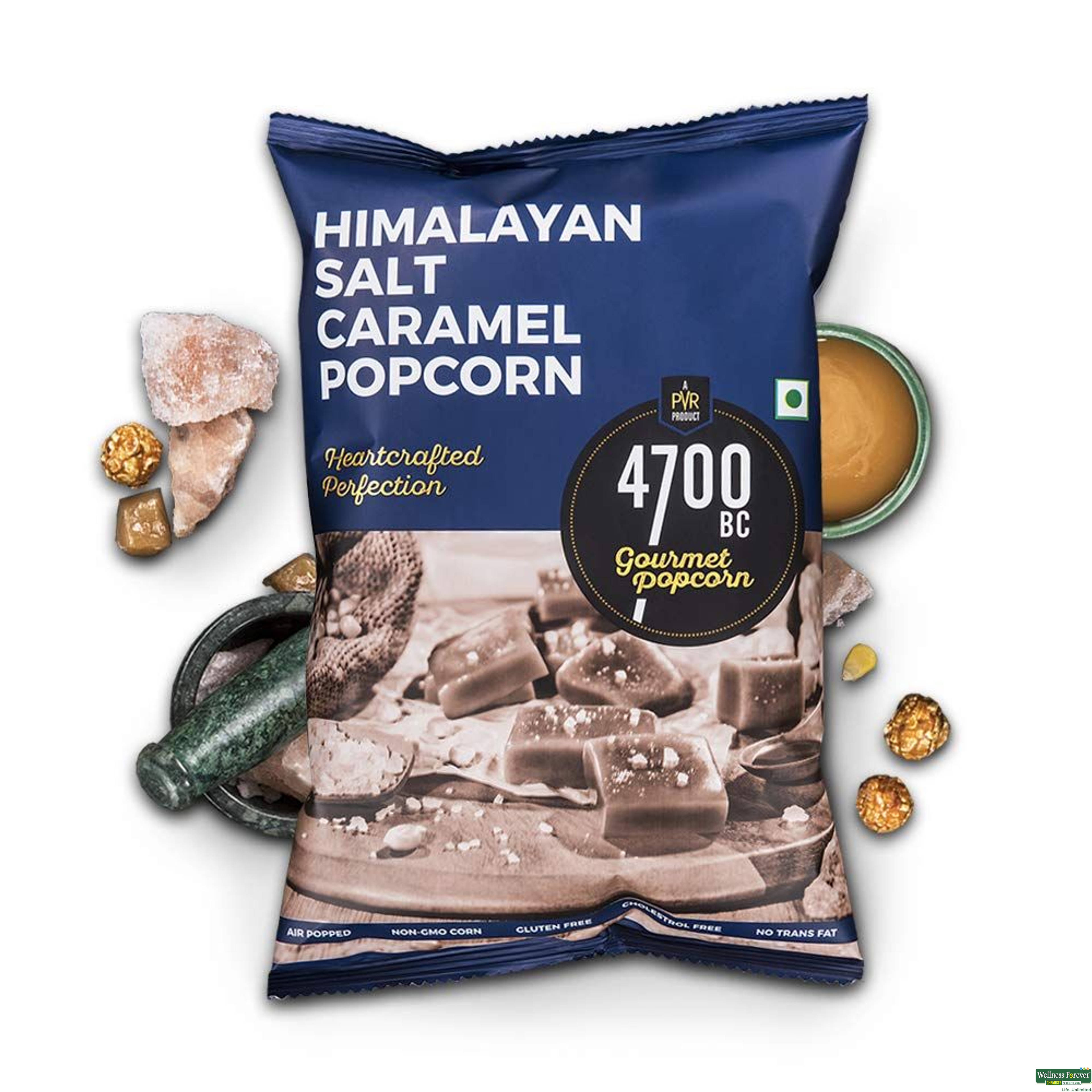 4700BC Himalayan Salt Caramel Popcorn, Pouch, 75 g-image