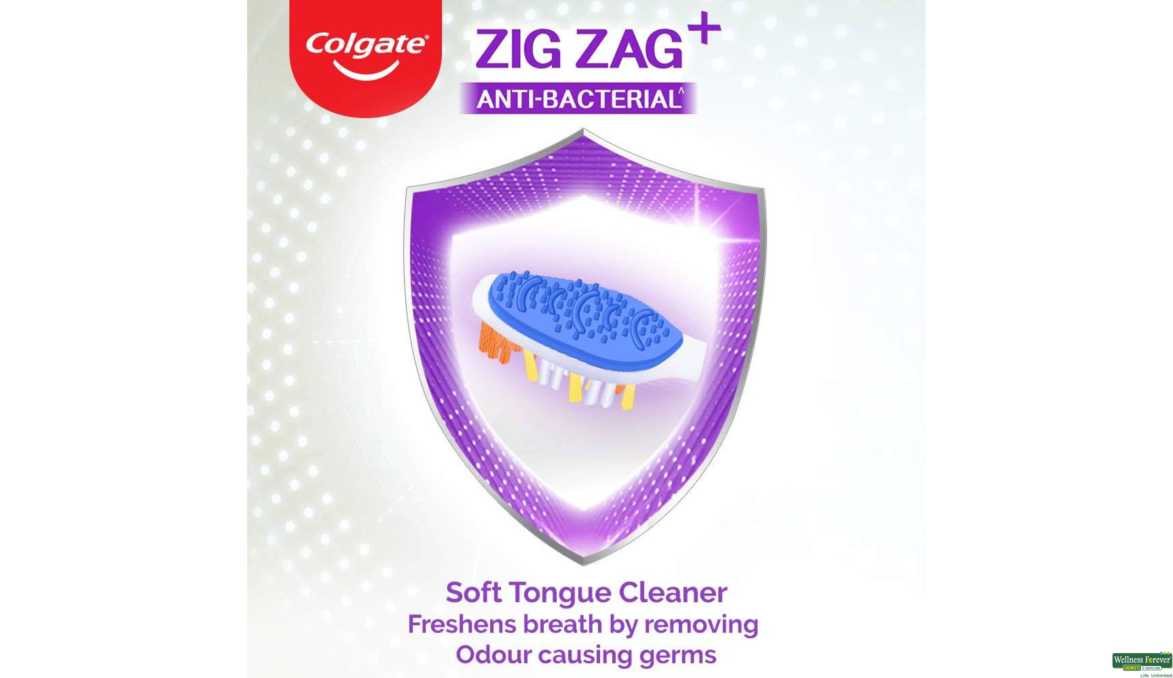 COLG T/BRUSH ZIGZAG SOFT 3PC- 5, 3PC, 
