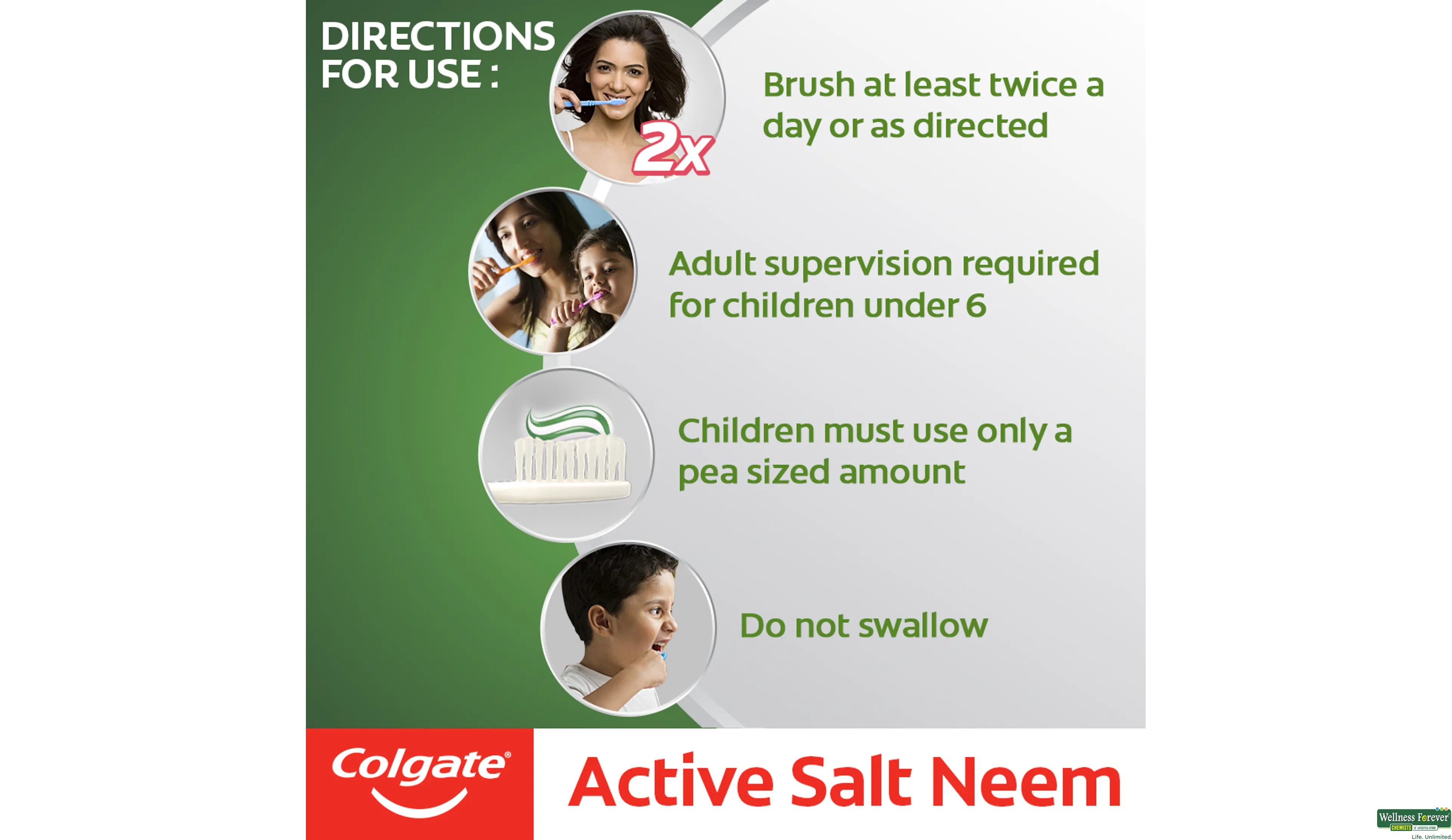 COLG T/PASTE ACTIVE SALT NEEM 200GM- 5, 200GM, 