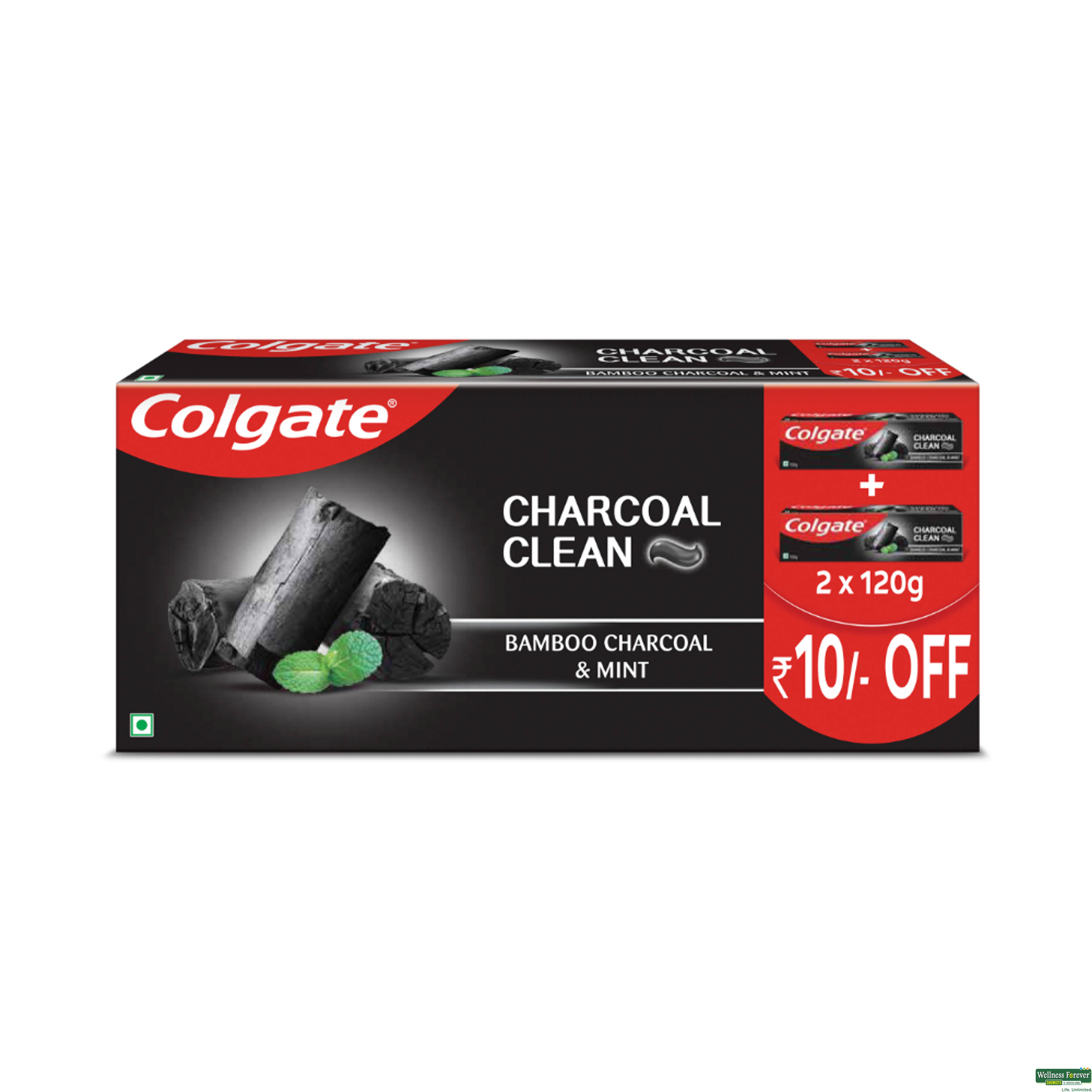 Colgate Charcoal Clean Toothpaste, 240 g-image