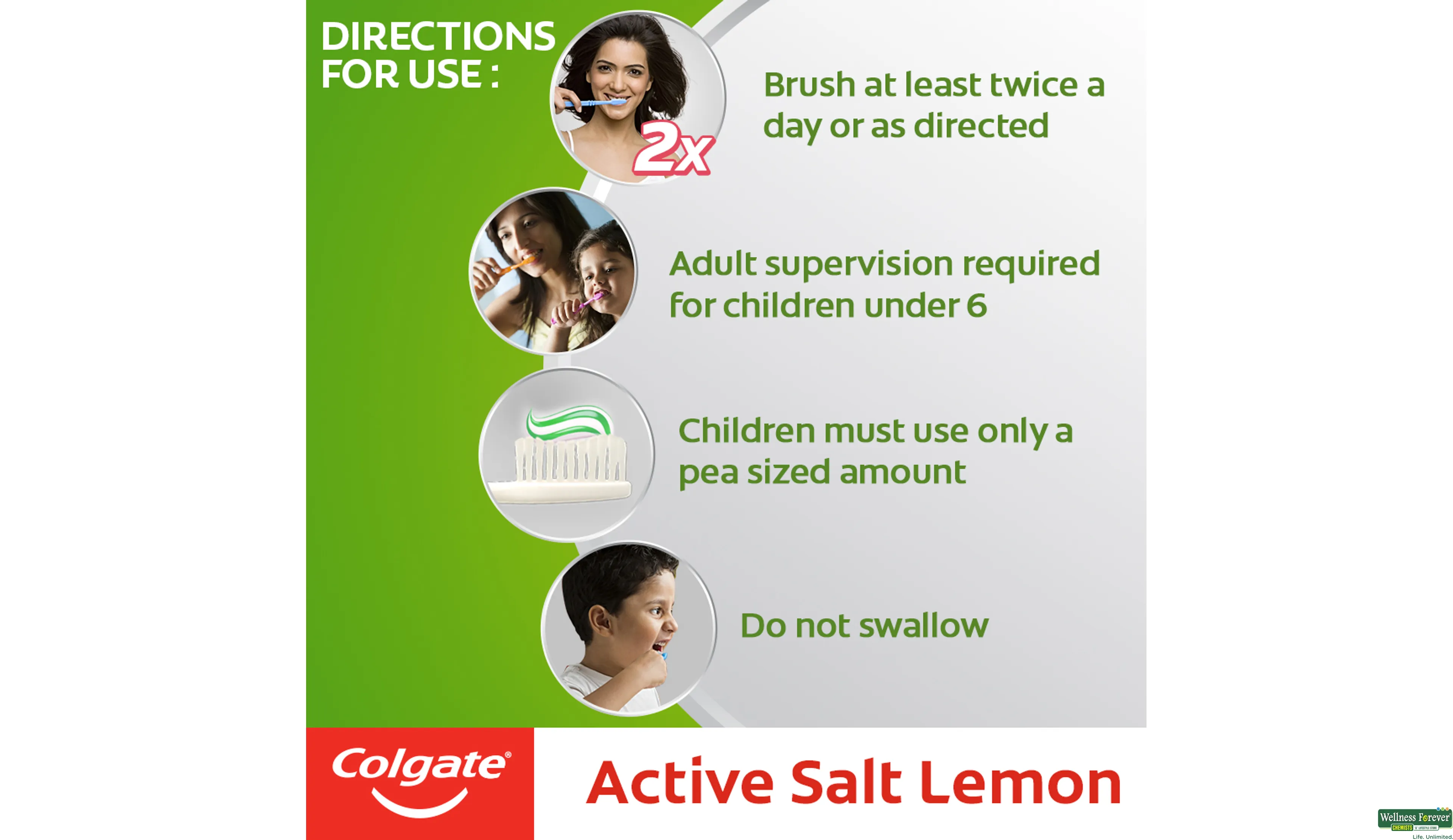 COLG T/PASTE SALT LEMON 200GM- 5, 200GM, 