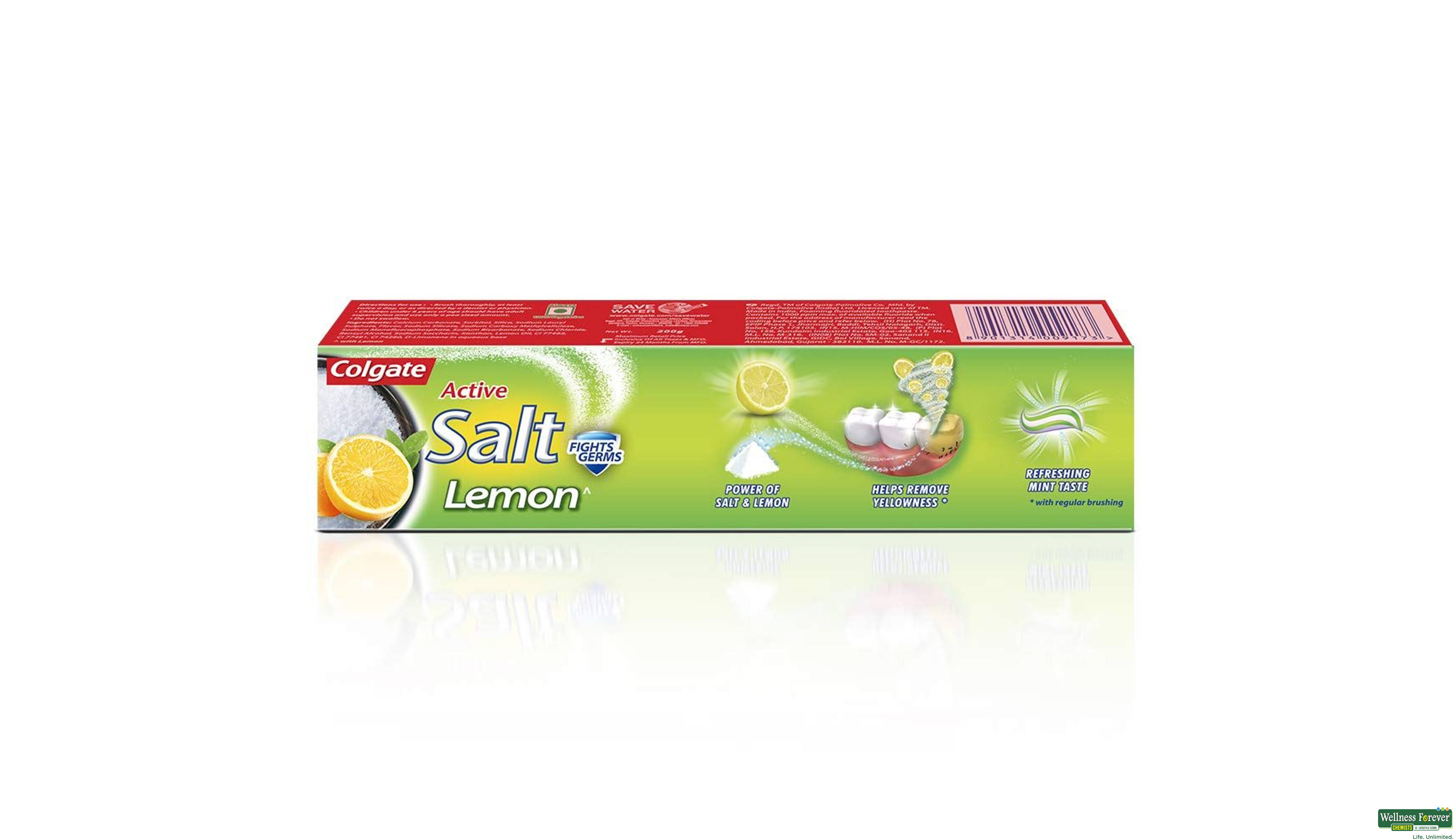 COLG T/PASTE SALT LEMON 200GM- 8, 200GM, 