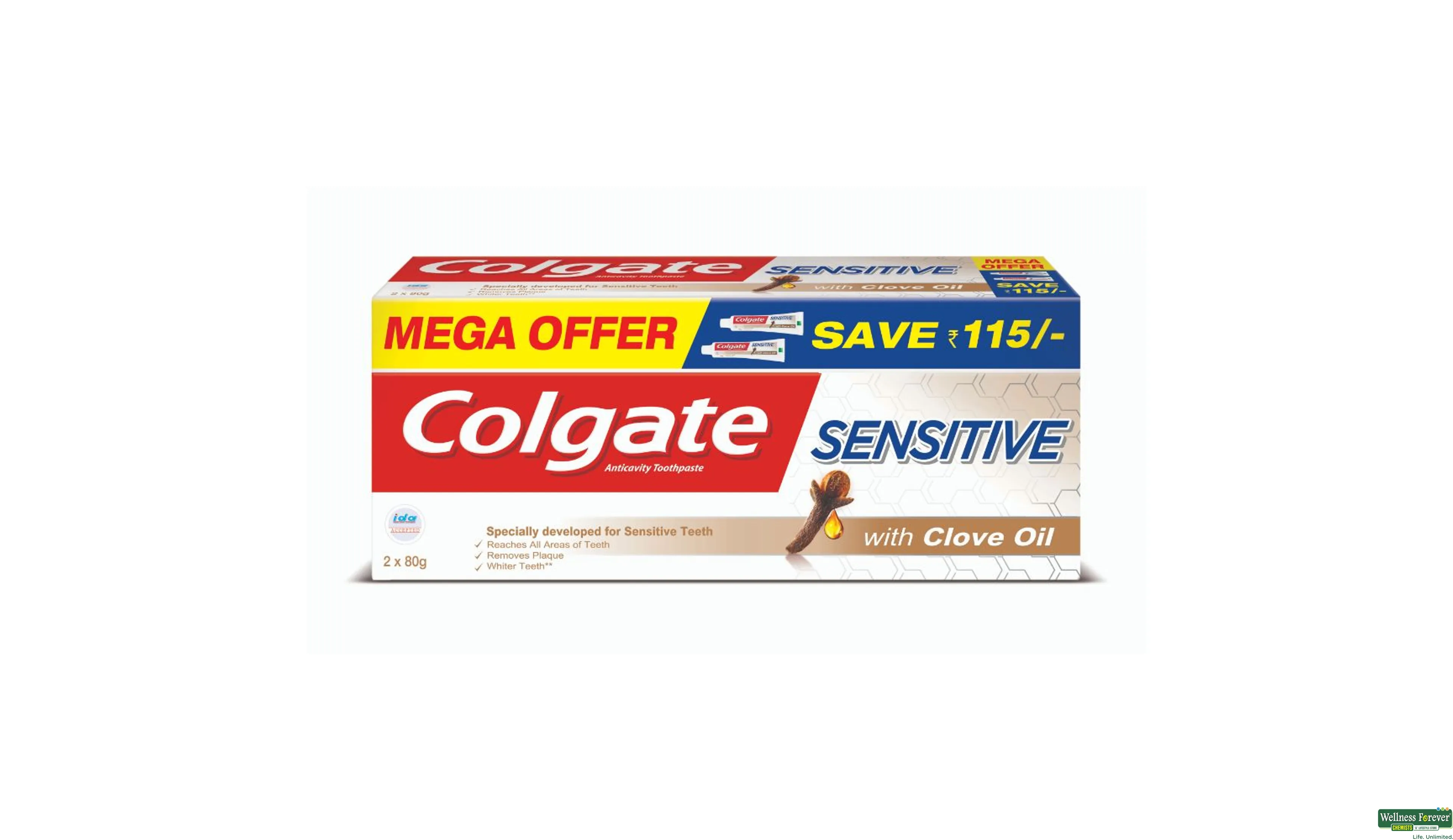 COLG T/PASTE SENSITIVE CLOVE 160GM- 1, 160GM, 