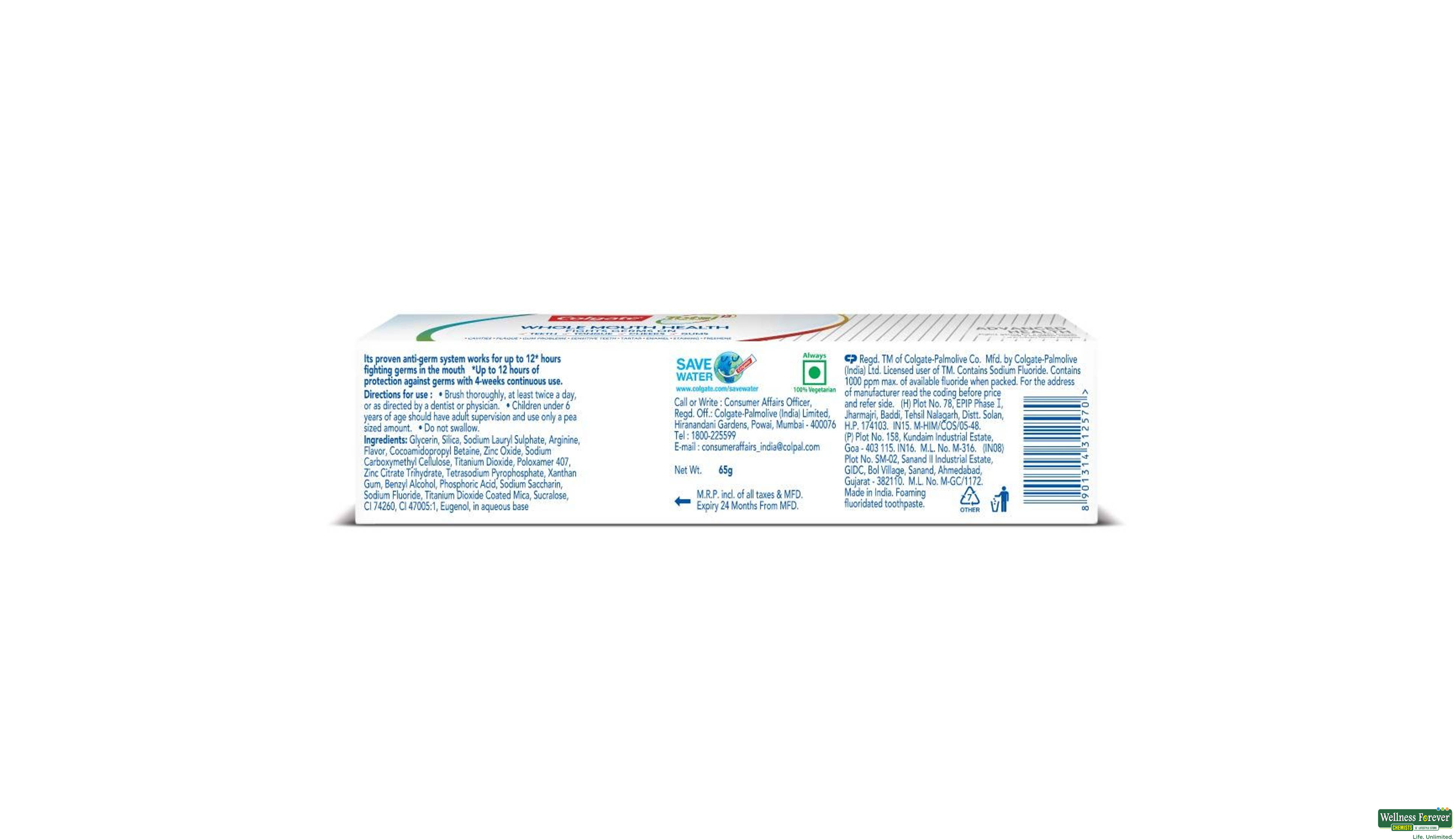 COLG T/PASTE TOTAL ADVANCED 65GM- 2, 65GM, 