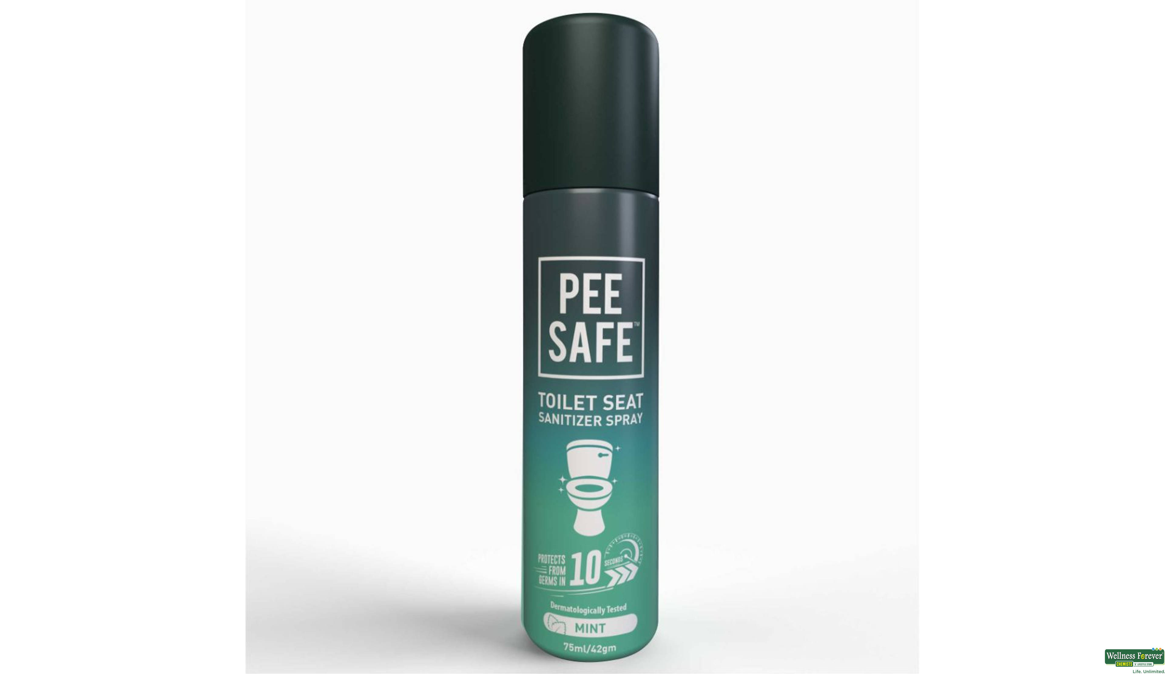 PEE SAF TO/SEAT SANITIZER MINT 75ML- 1, 75ML, null