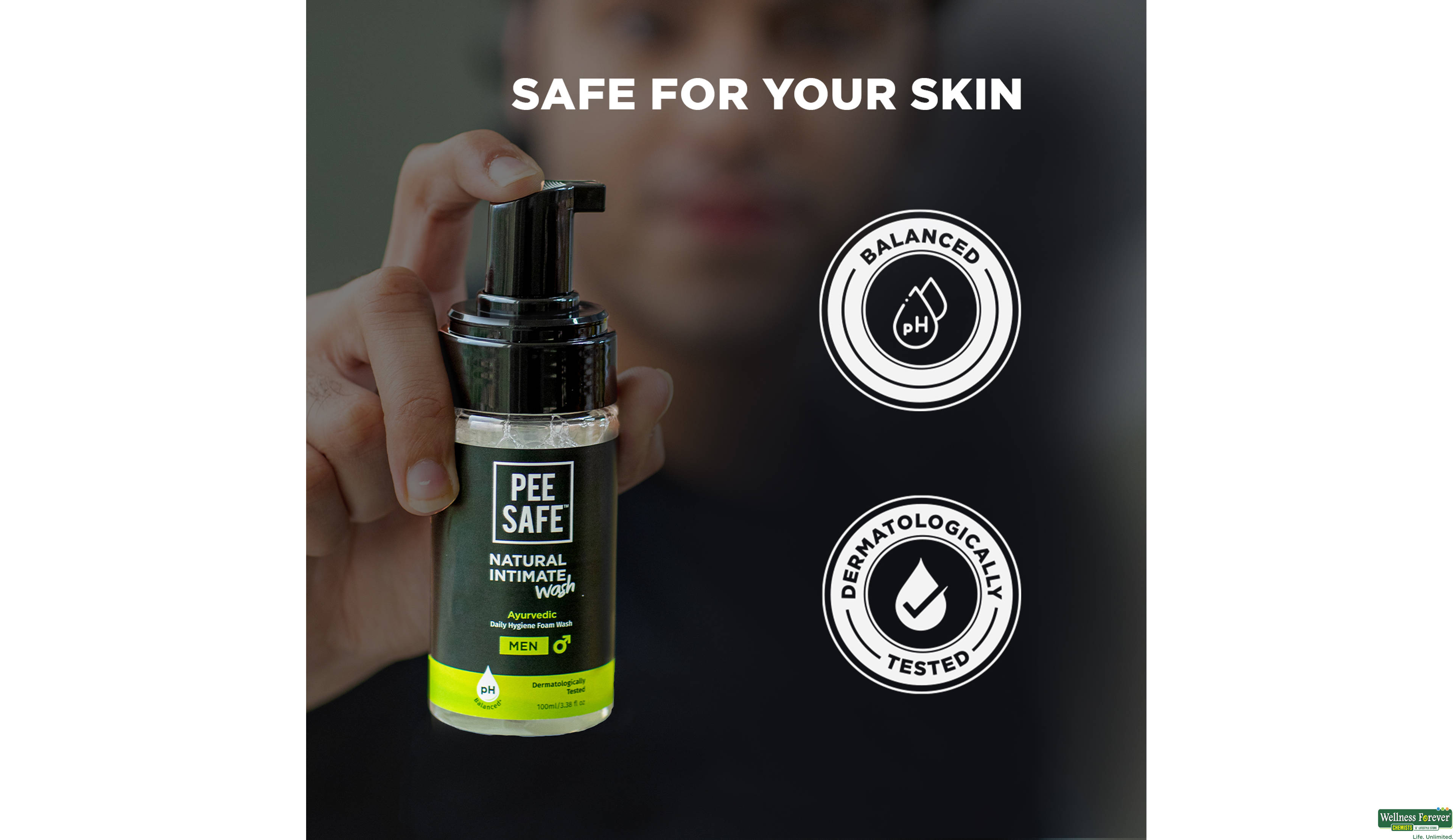 PEE SAFE INTIMATE WASH MEN 100ML- 2, 100ML, null