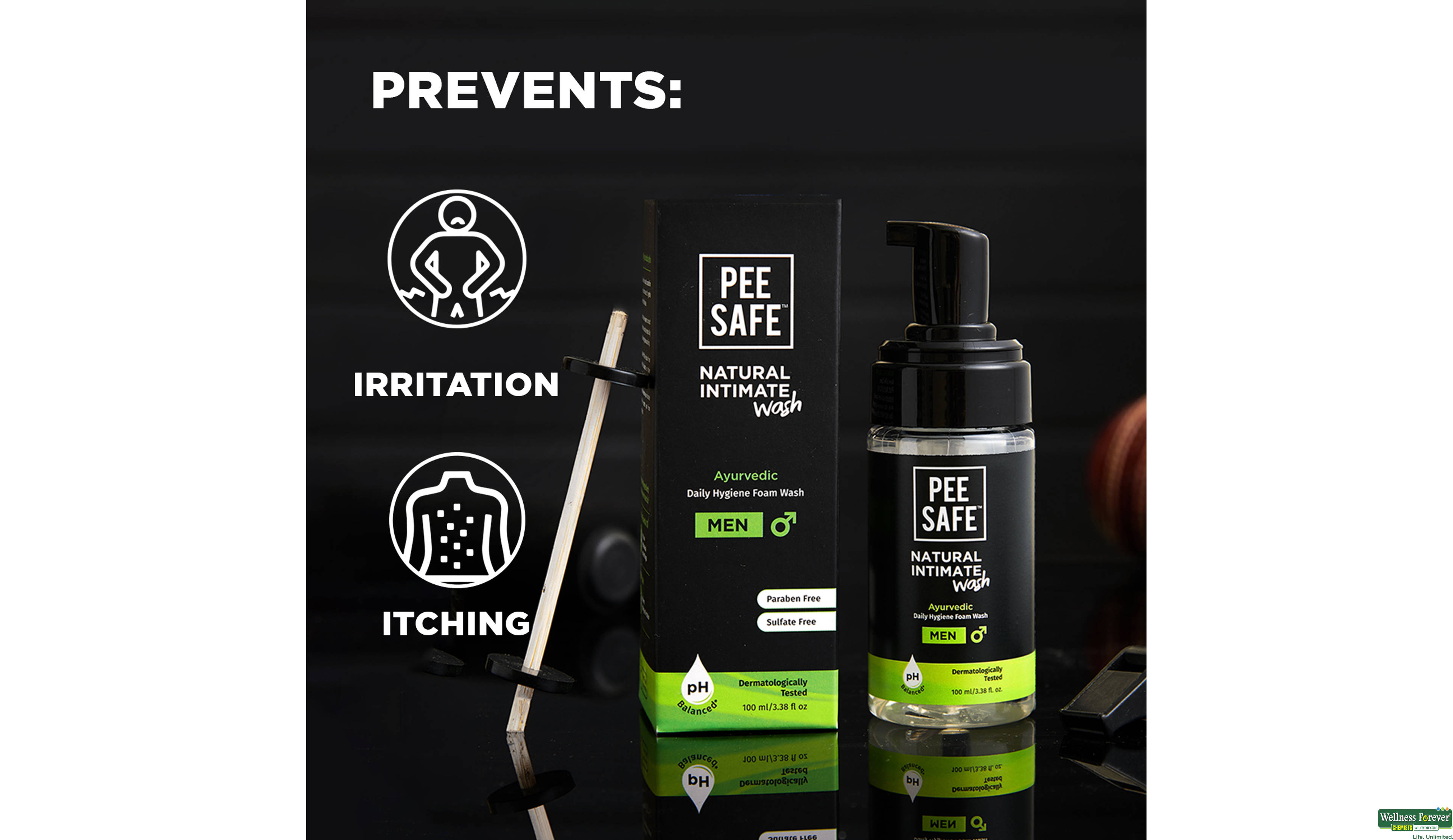 PEE SAFE INTIMATE WASH MEN 100ML- 4, 100ML, null