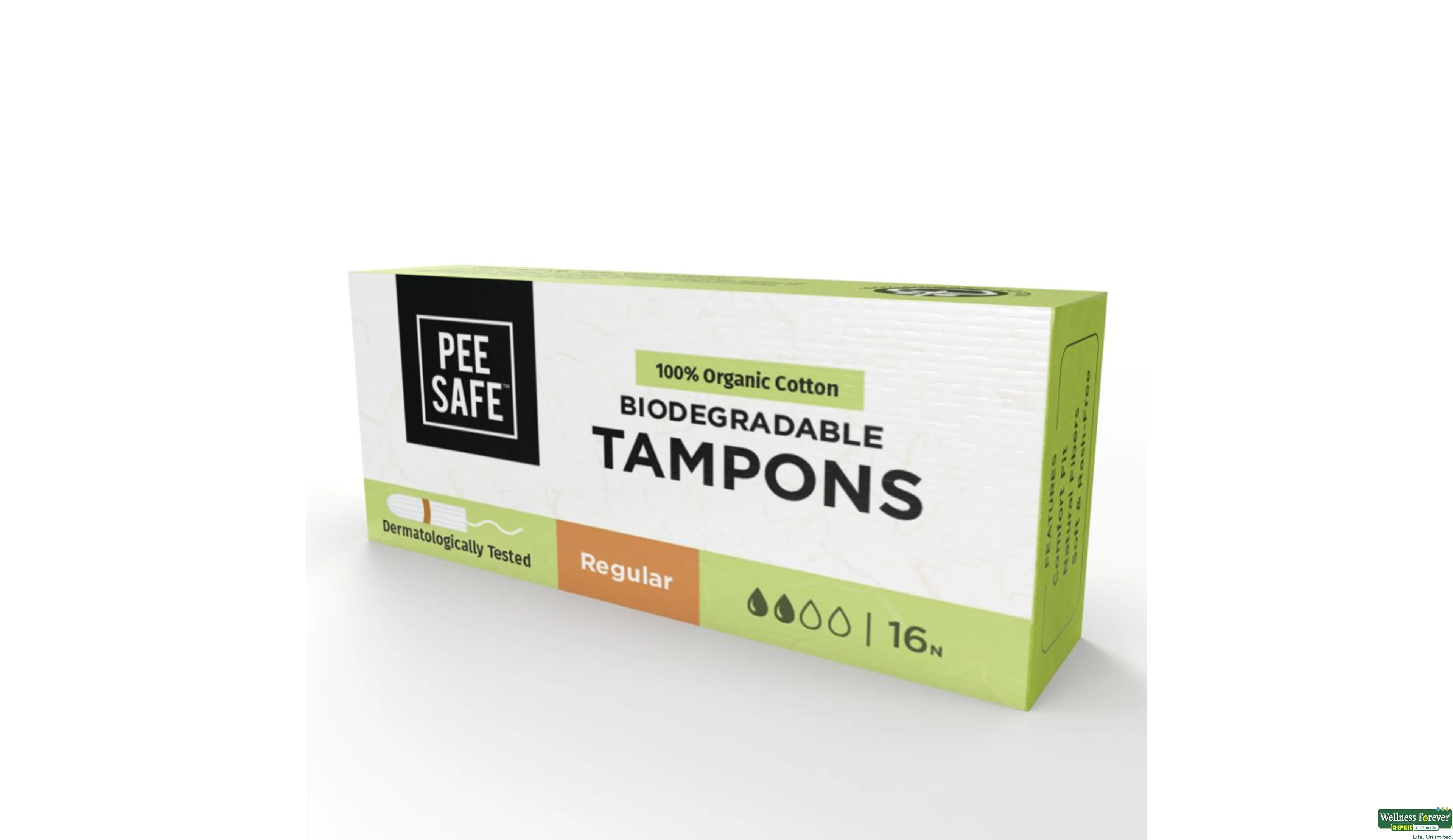 Buy Pee Safe Biodegradable Sanitary Pads, Regular, 10 pcs Online at Best  Prices