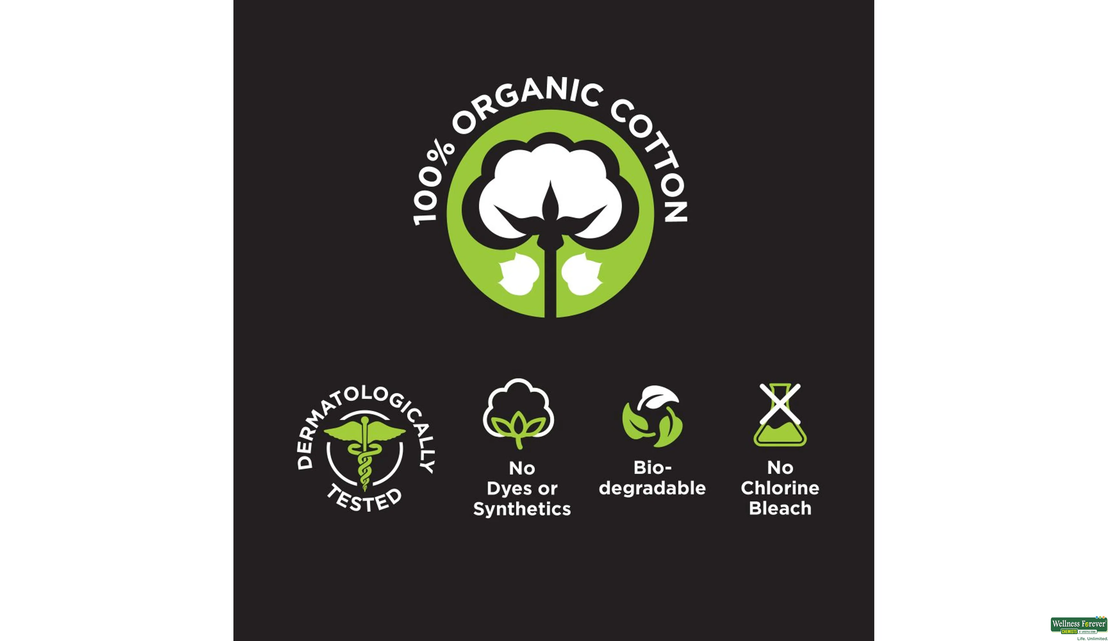 Buy Pee Safe 100% Organic, Biodegradable Cotton Tampons, Regular