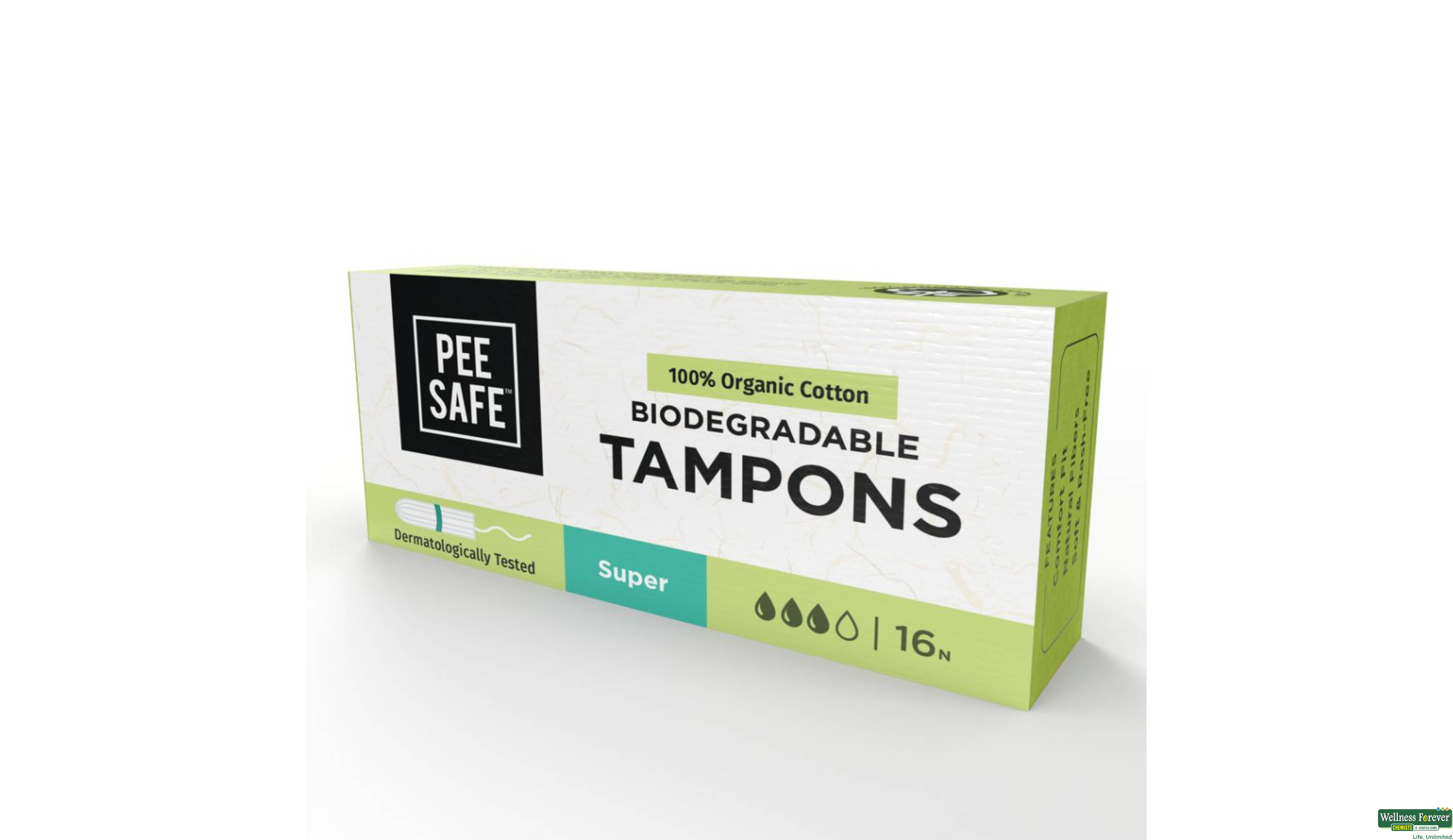 PEE SAFE TAMPON SUPER 1PC- 1, 1PC, null