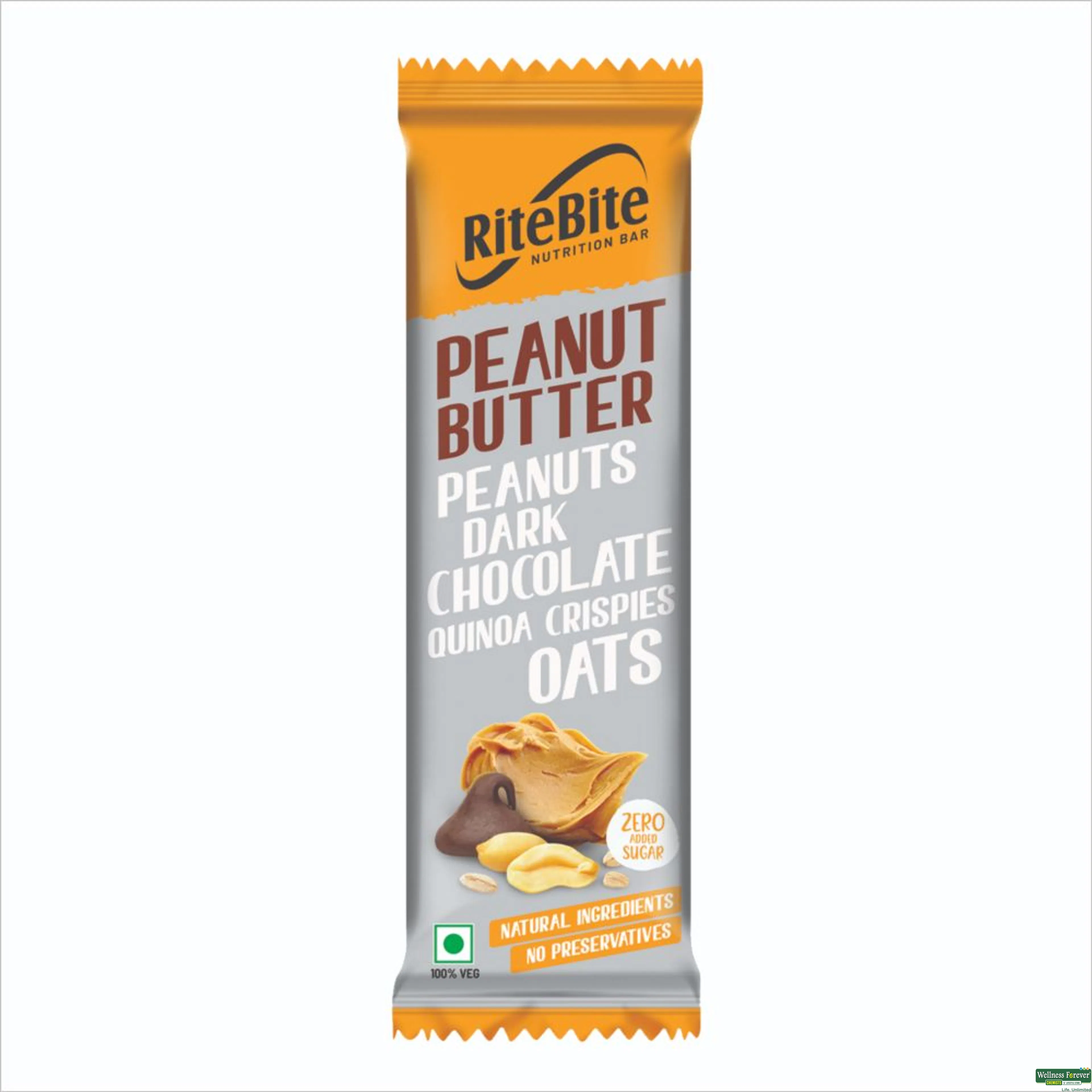 RITE B ENERGY BAR PEANUT BUTTER 40GM-image