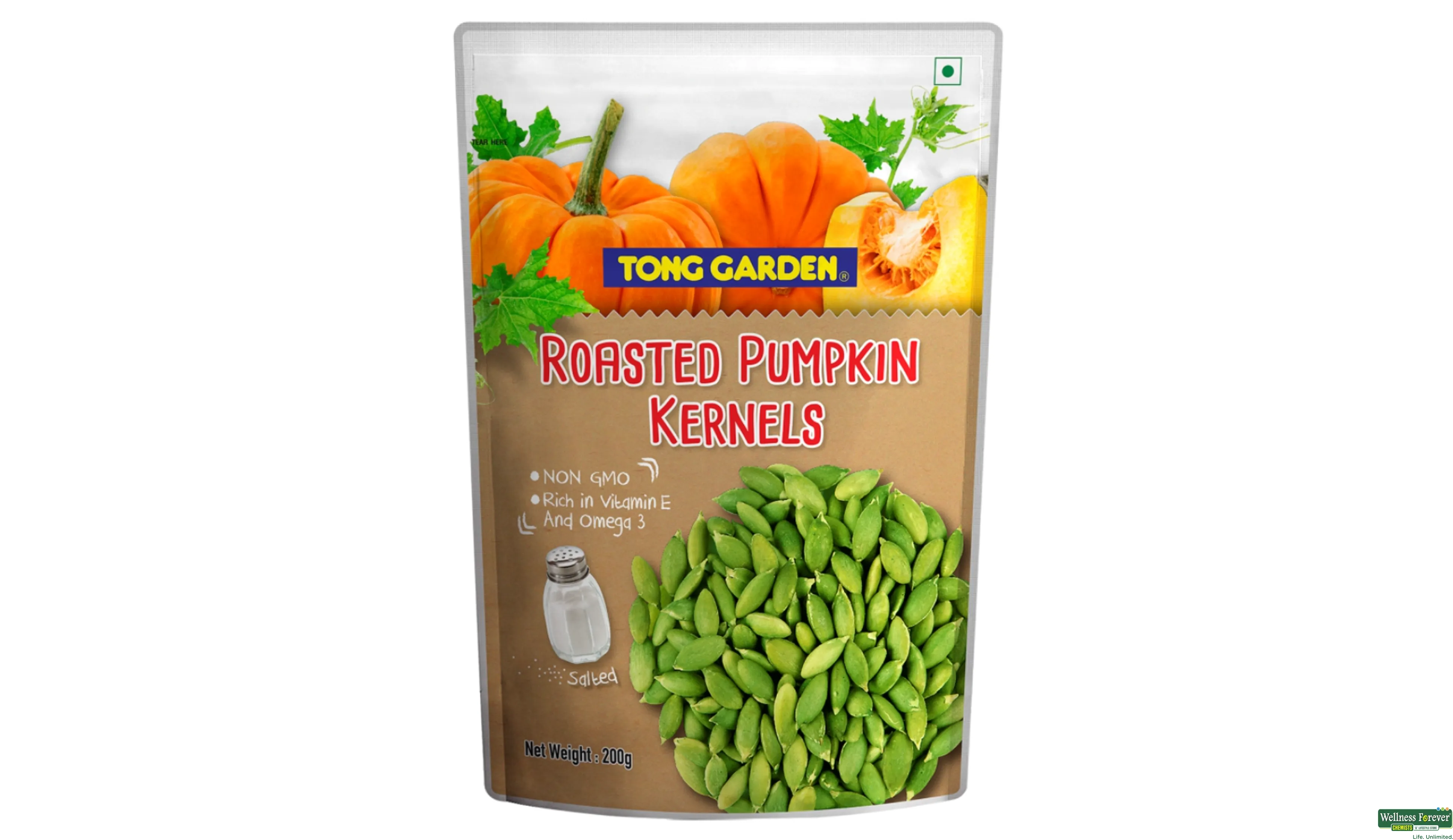 TONG GARDEN ROASTED PUMPKIN 200GM- 1, 200GM, null