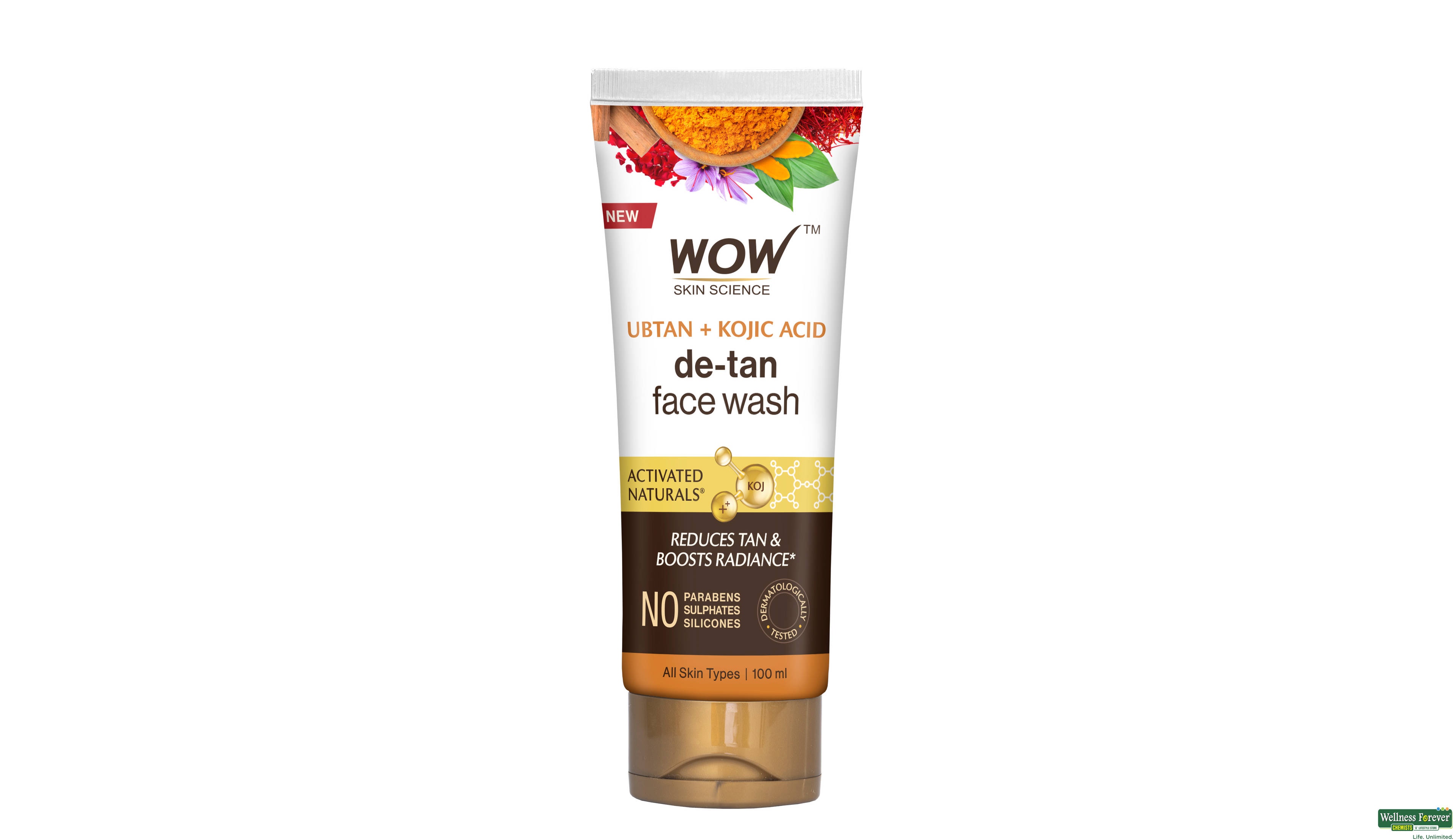 WOW F/WASH SKIN SCIENCE UBTAN 100ML- 1, 100ML, 