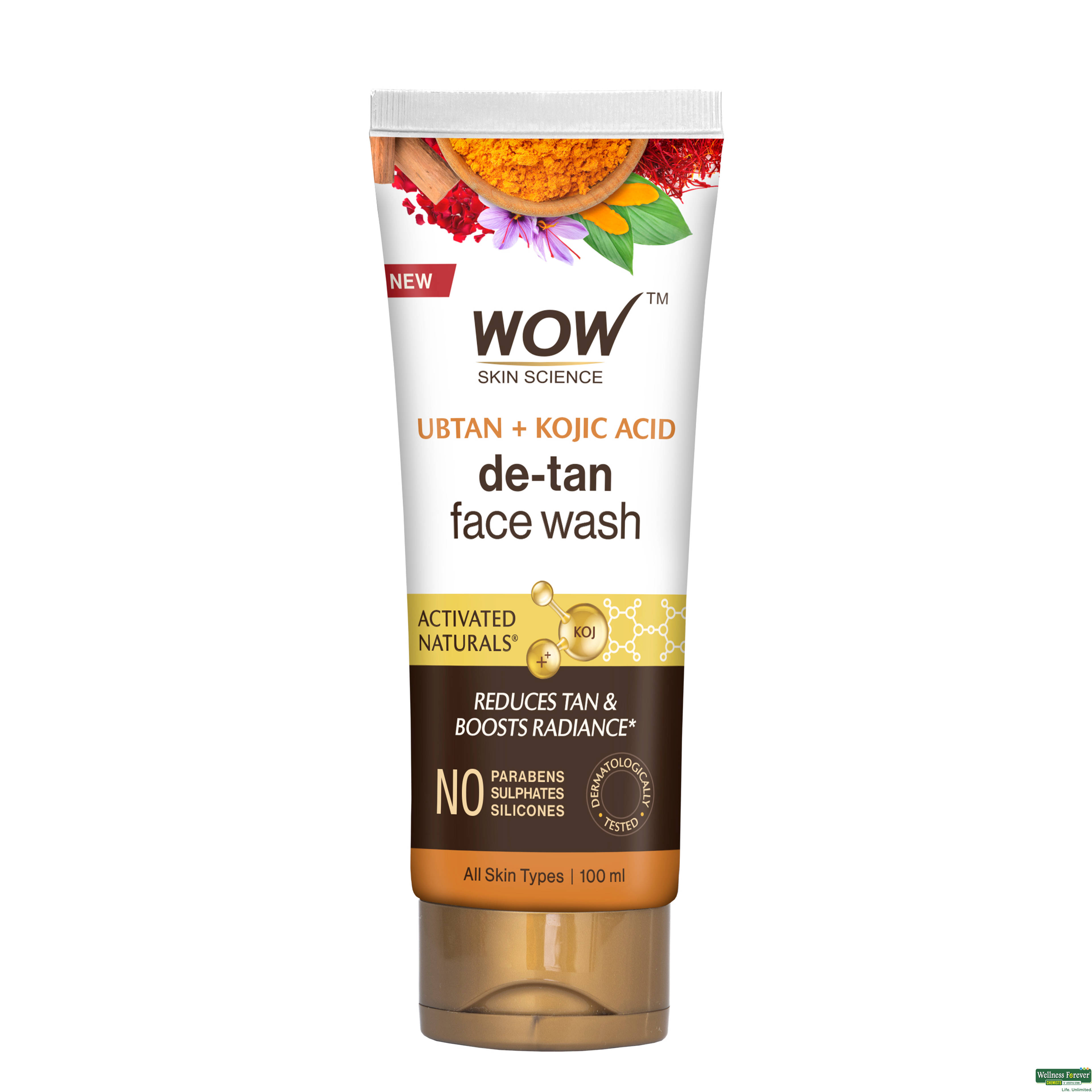 WOW Skin Science Ubtan Foaming Face Wash, 100 ml-image