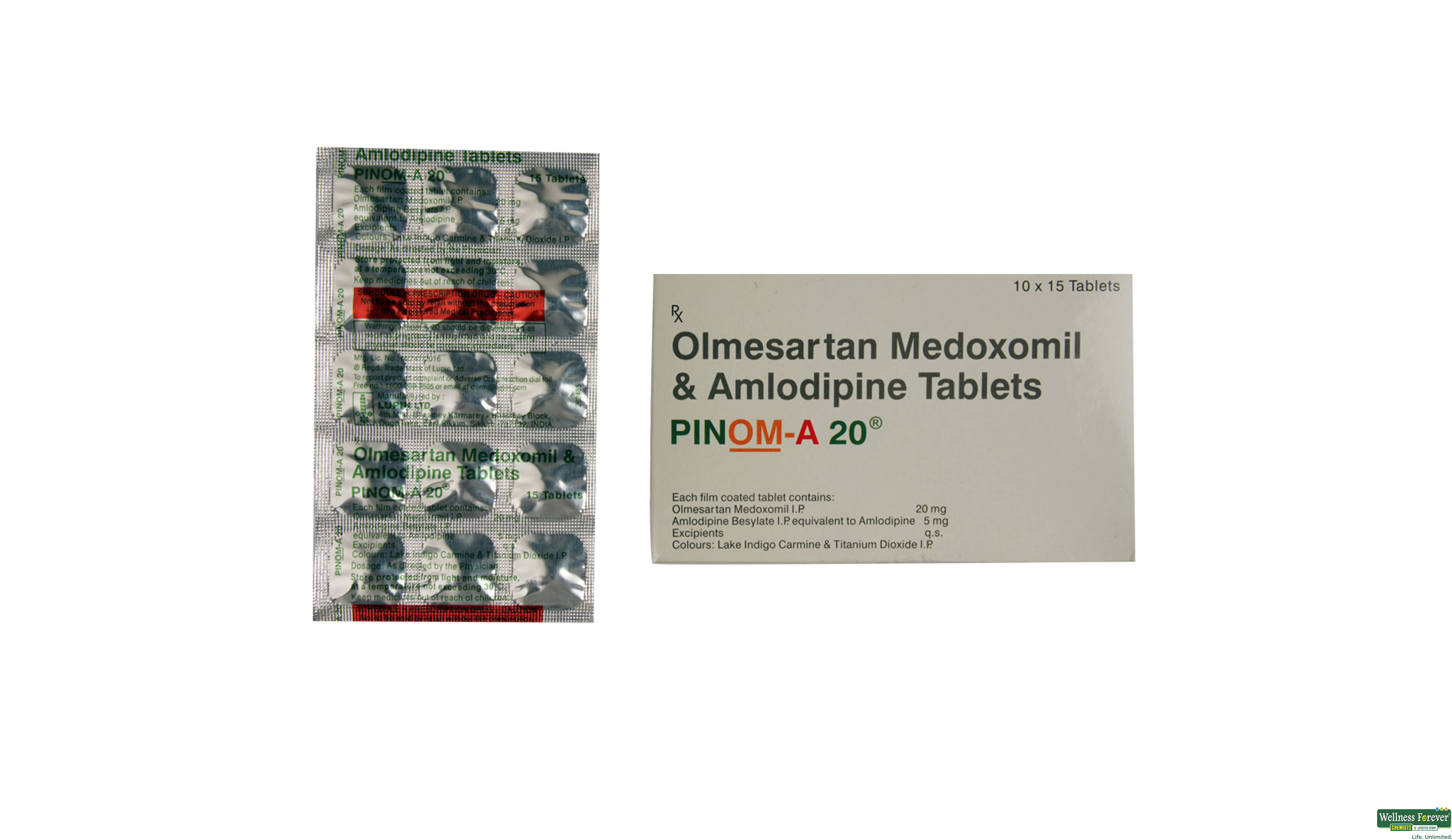 PINOM-A 20MG 15TAB- 1, 15TAB, 