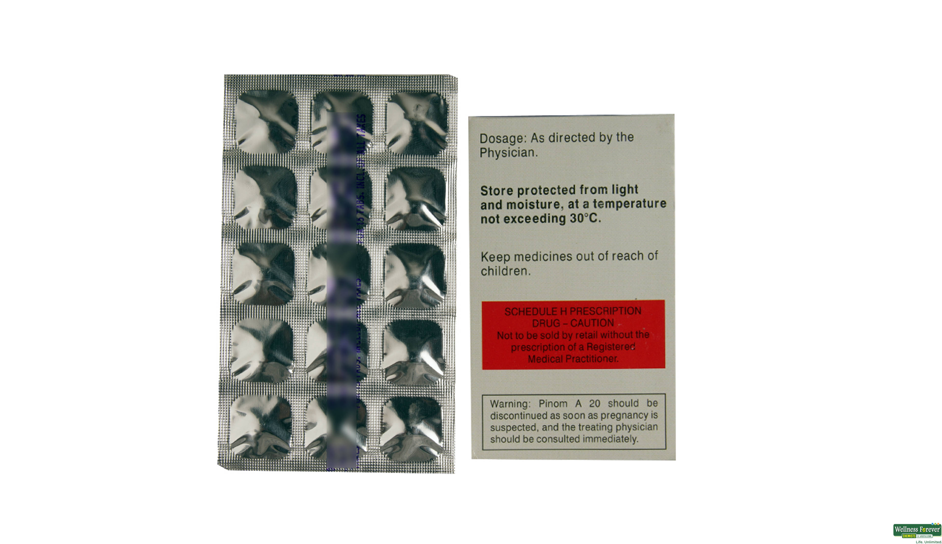 PINOM-A 20MG 15TAB- 2, 15TAB, 