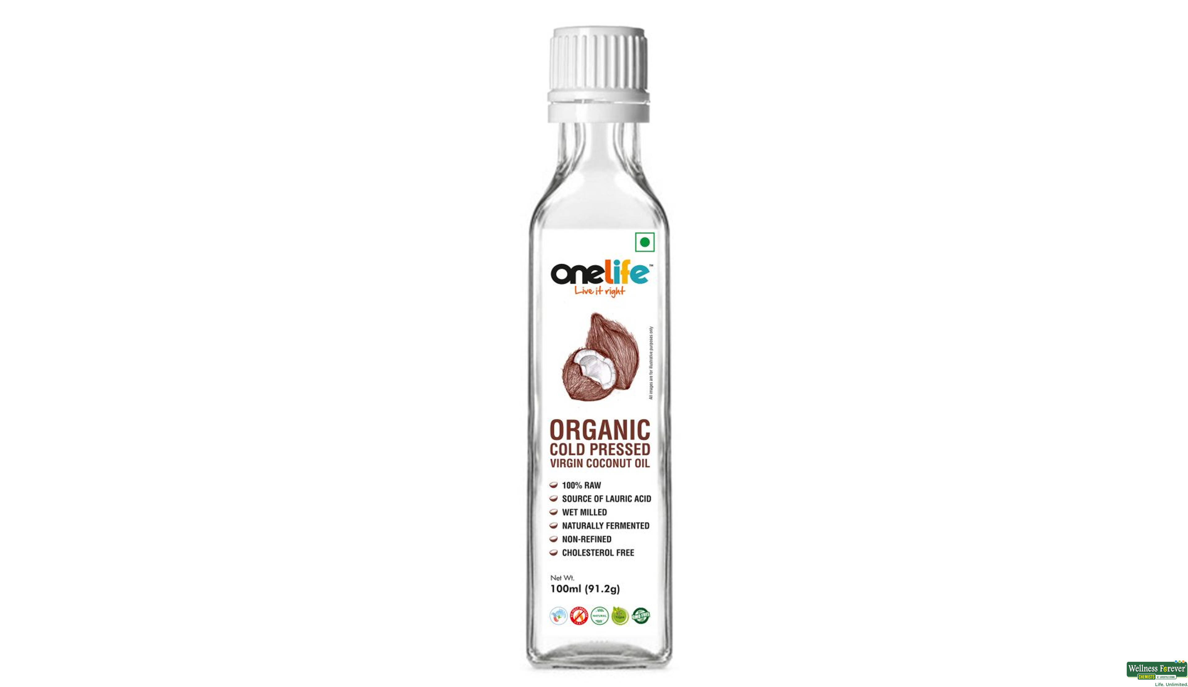 ONELIFE VIRGIN COCONUT OIL 100ML- 1, 100ML, 