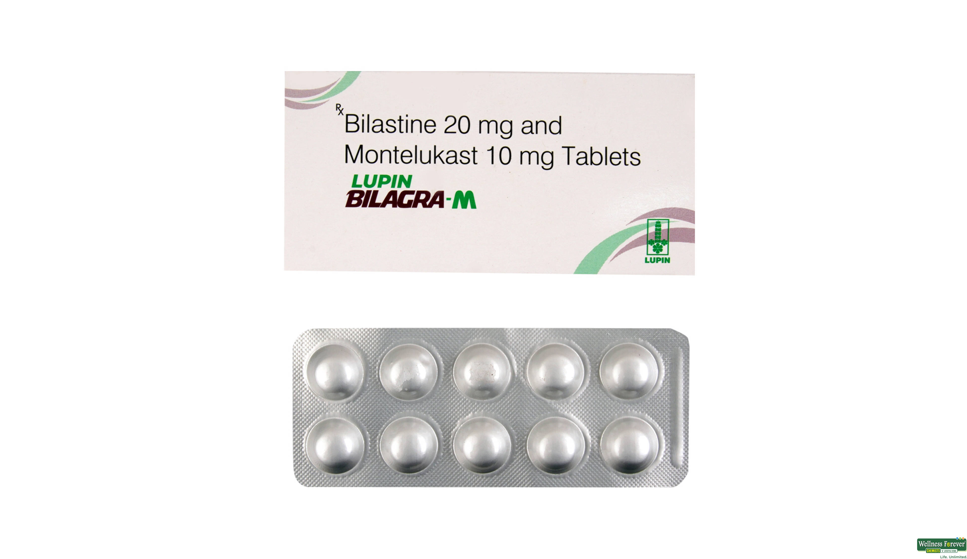 BILAGRA-M 20MG 10TAB- 1, 10TAB, 