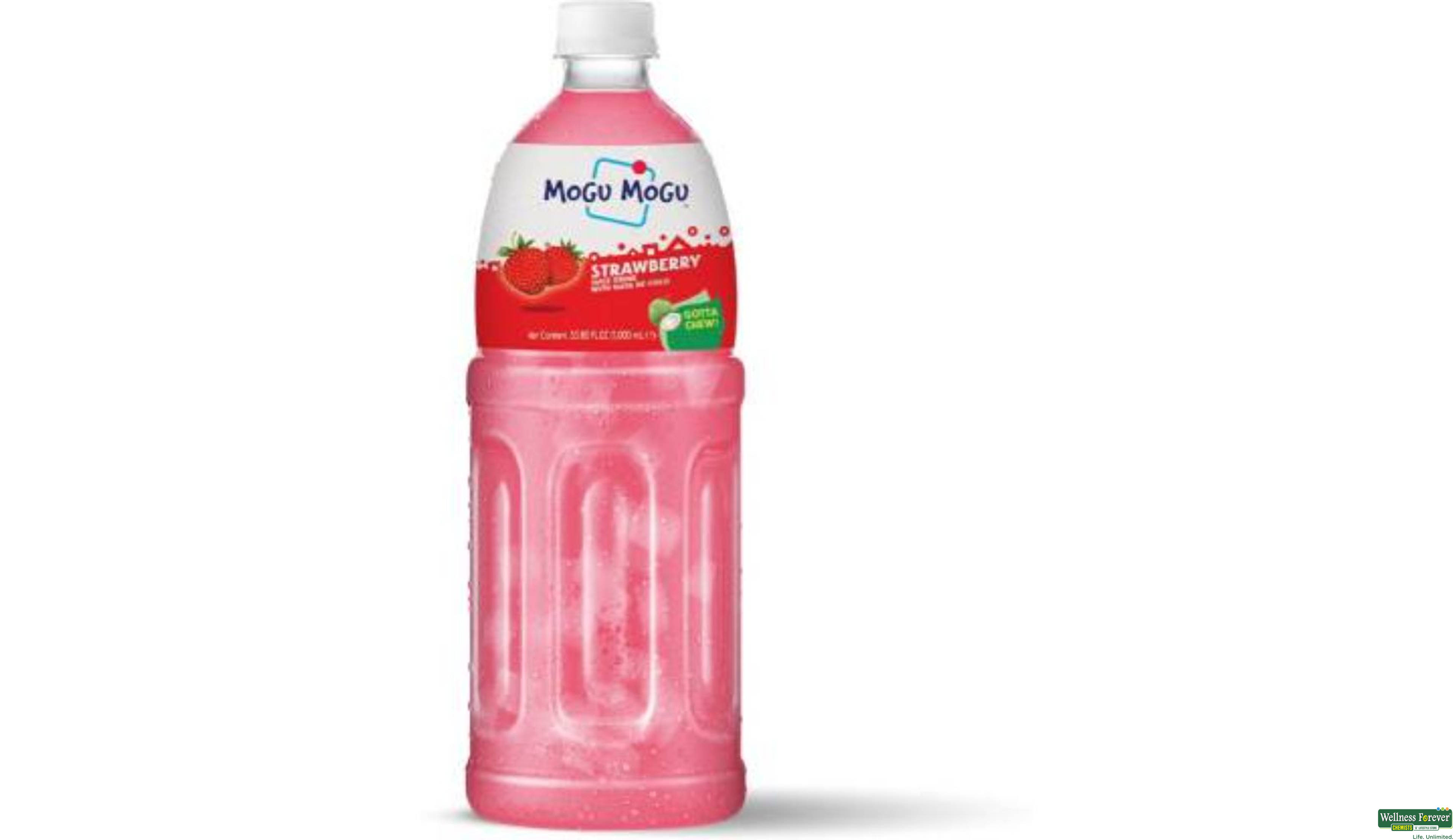 MOGU MOGU JUICE STRAW NATA DE COCO 1LTR- 1, 1LTR, 